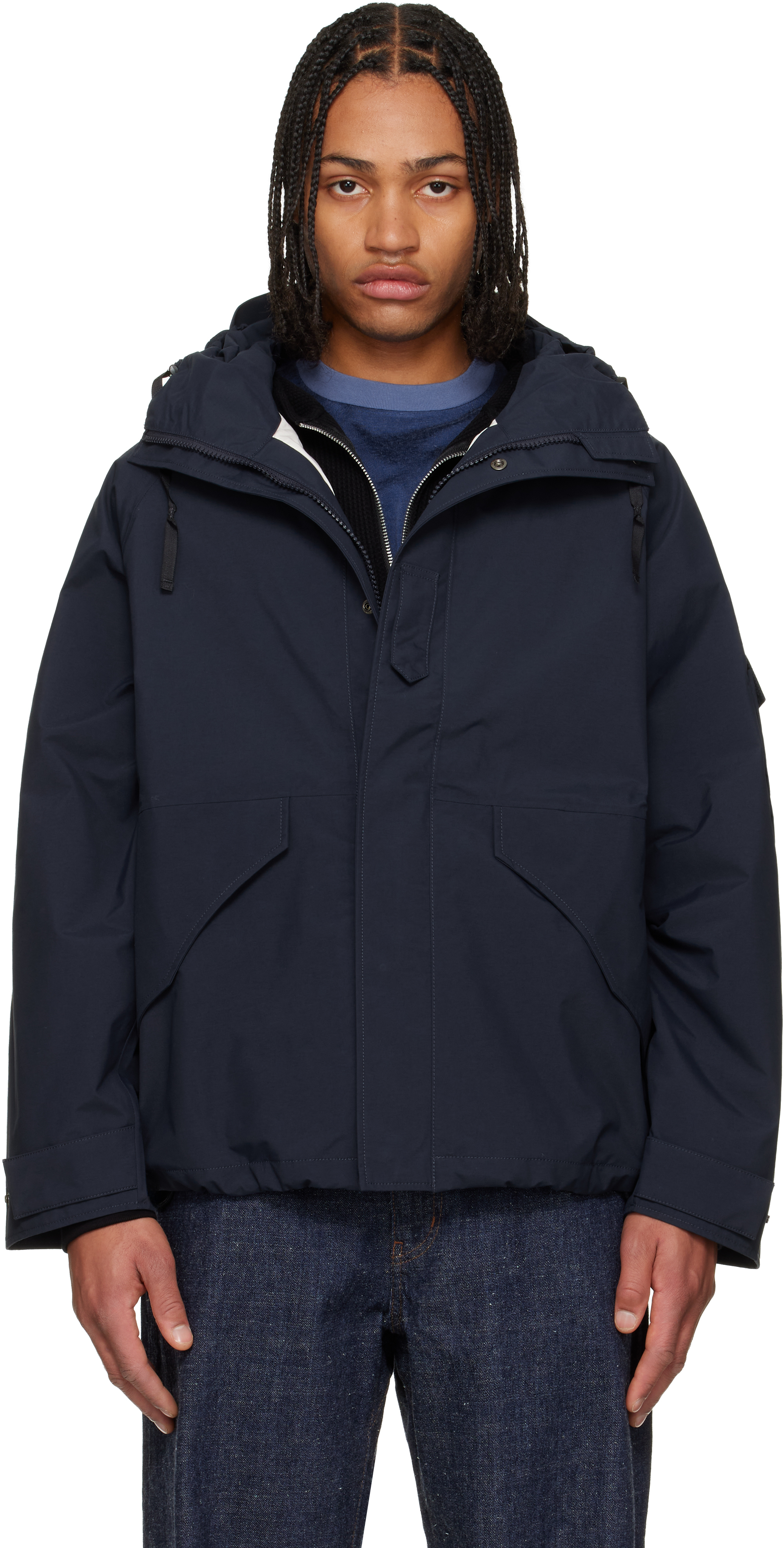 nanamica ジャケット S ネイビー nanamicaのネイビー 2L NYLON GORE-TEX クルーザージャケットがセール中