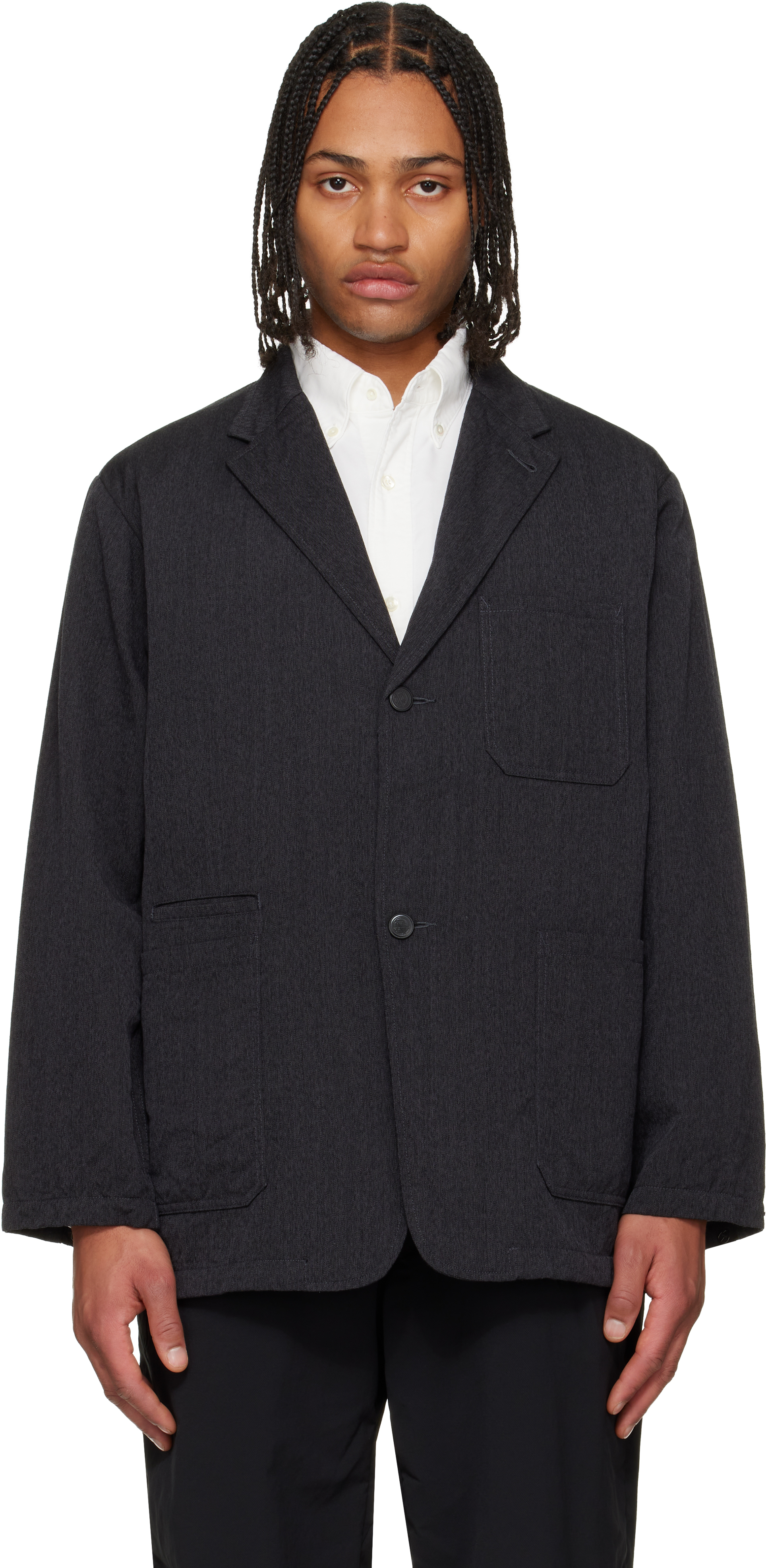 t*s様 nanamica ブラック ノーカラージャケット M Pilgrim Surf+Supply（ピルグリム サーフ+サプライ）【EXCLUSIVE