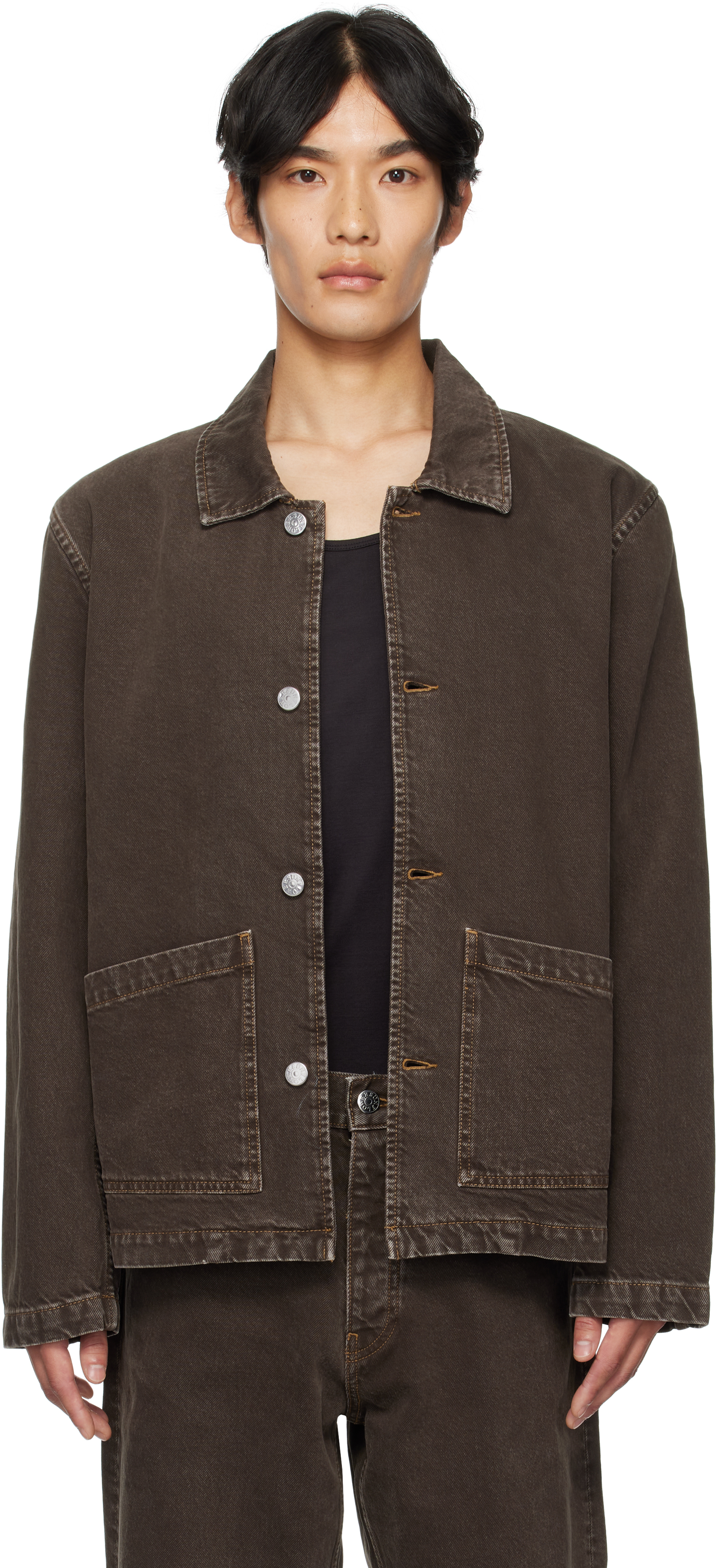Brown Worker Denim Jacket