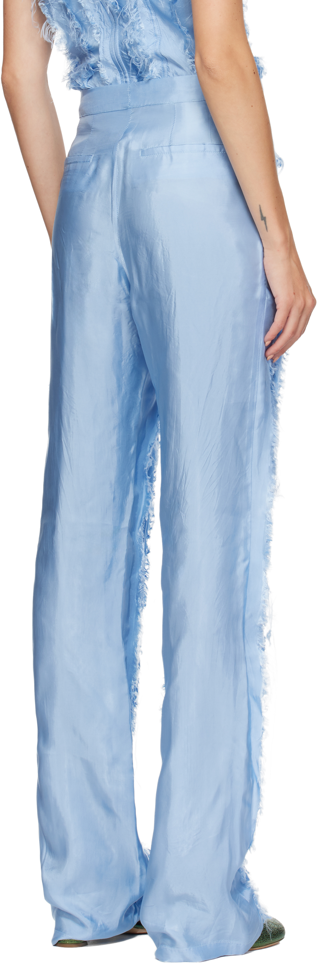 Edward Cuming Blue Scratch The Itch Trousers In Blue