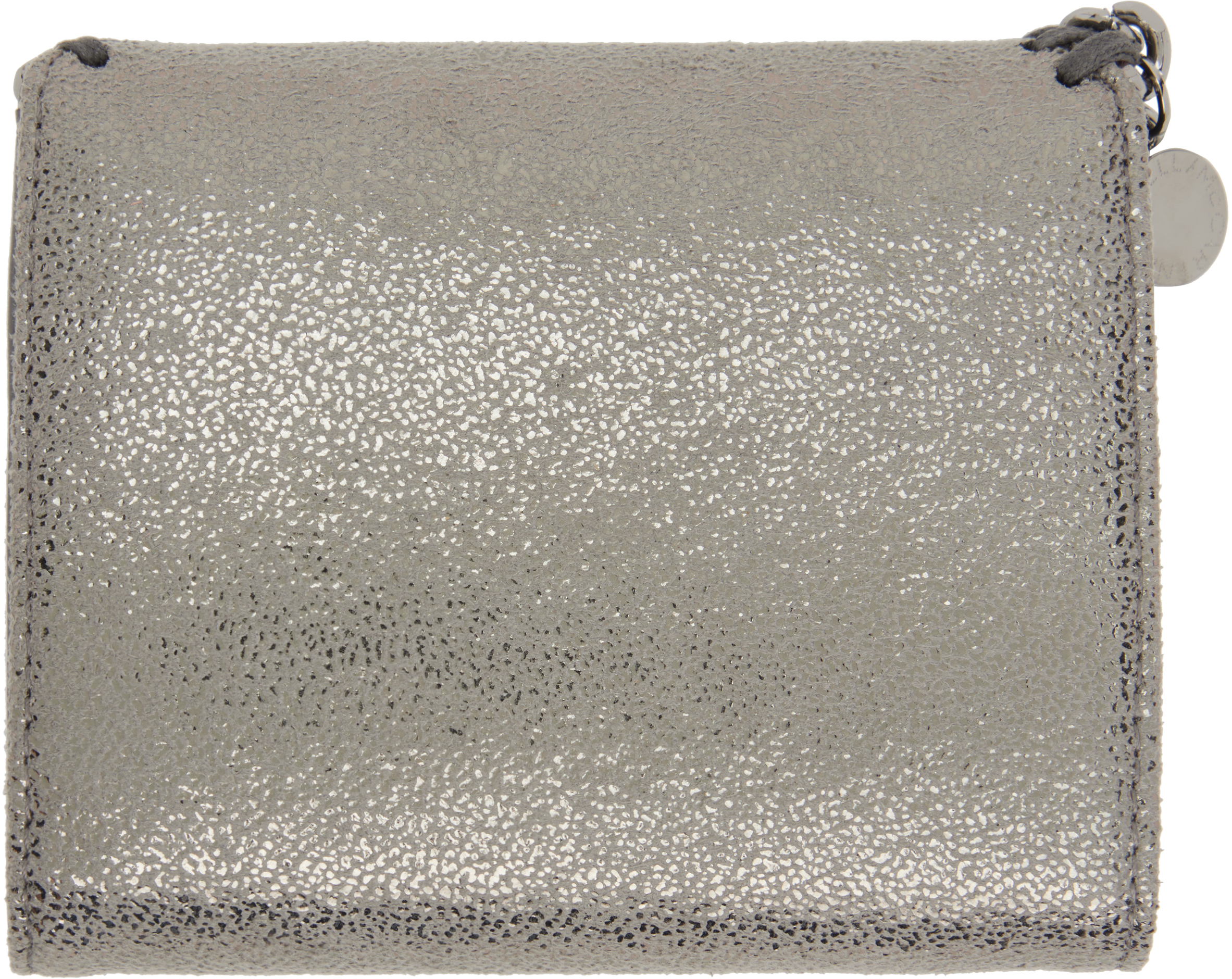 Stella Mccartney Silver Falabella Small Flap Wallet