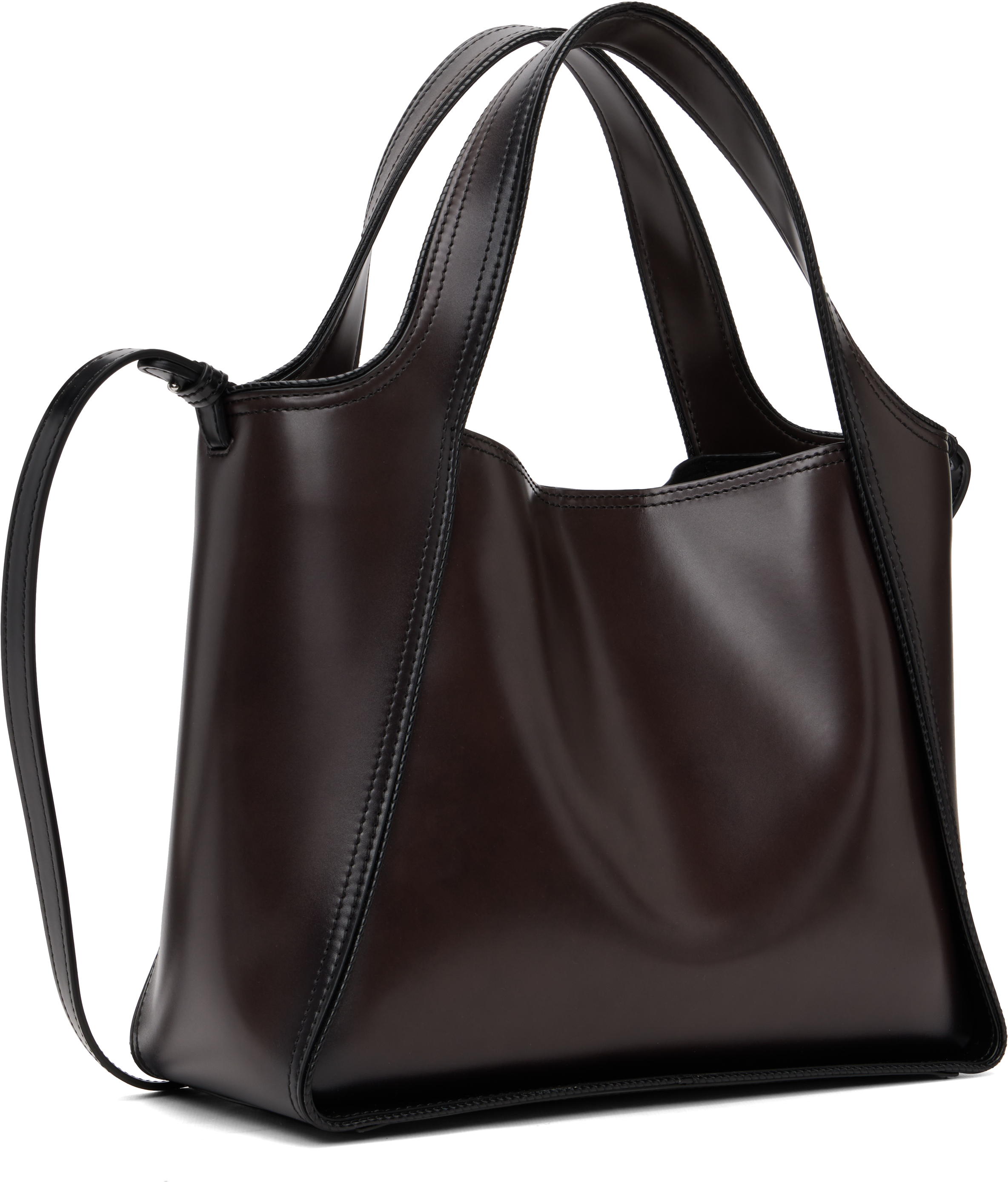 Stella Mccartney Brown Logo Crossbody Bag