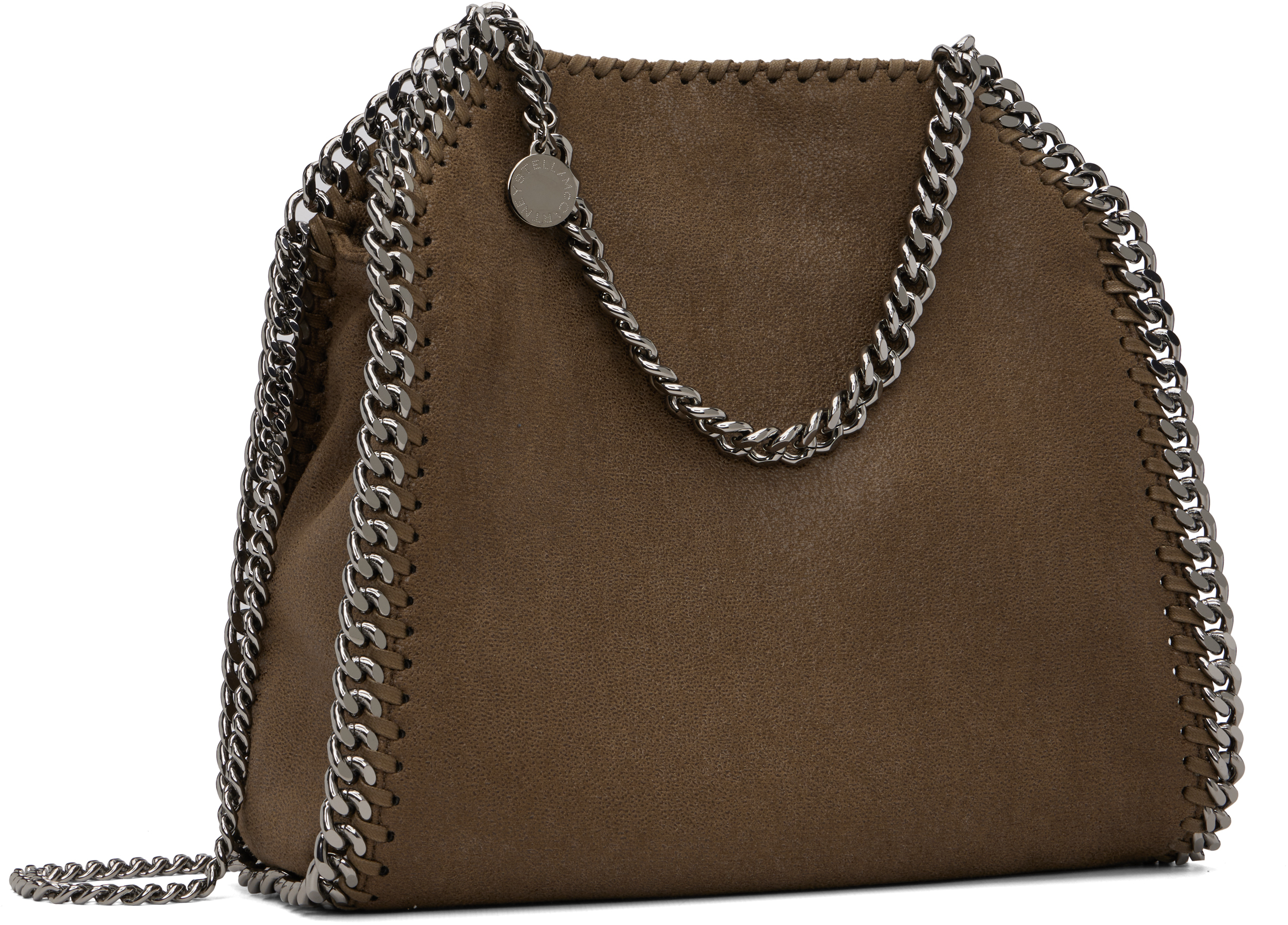 Stella Mccartney Khaki Falabella Mini Tote Bag
