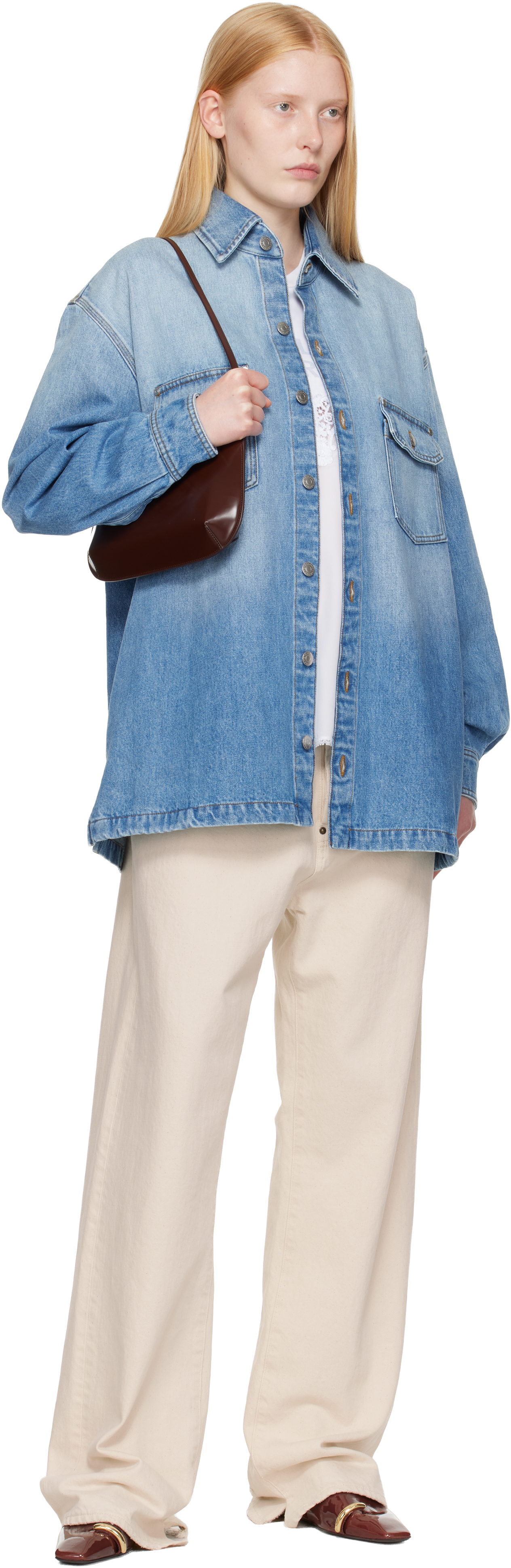 Stella Mccartney Blue Iconic Denim Shirt