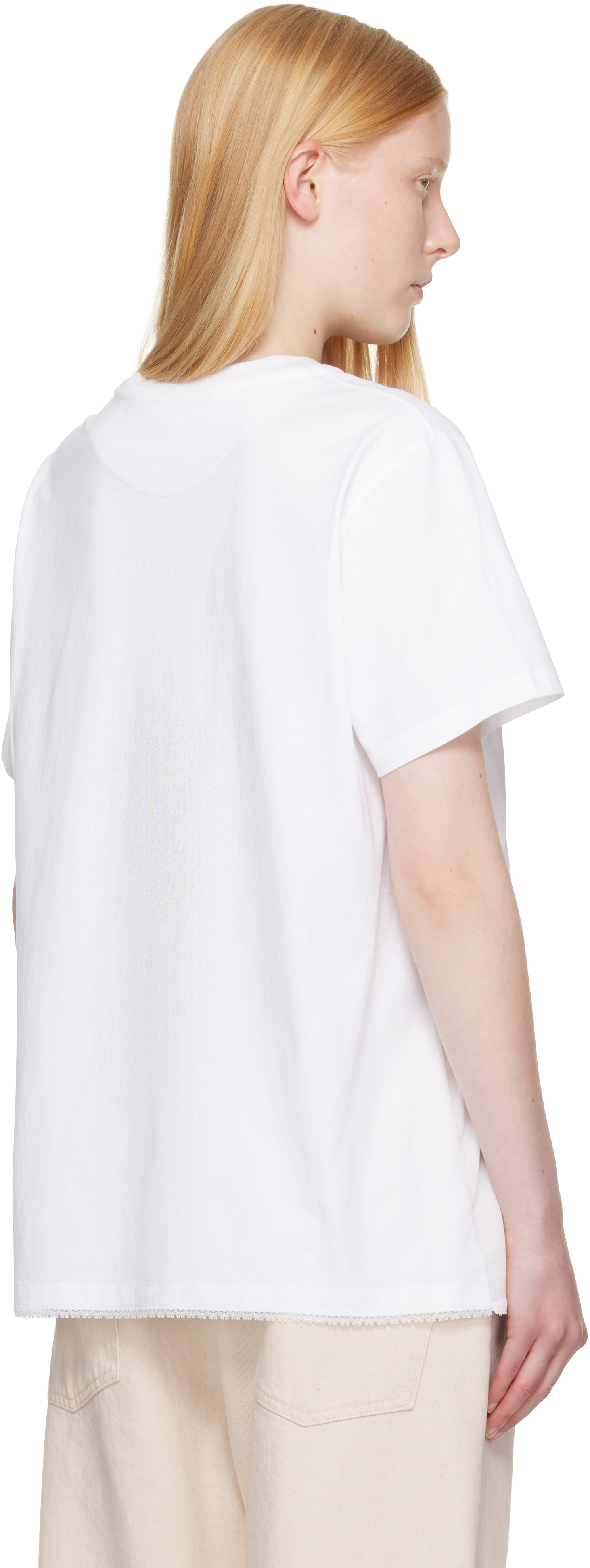 Stella Mccartney Lace-insert Graphic Boxy T-shirt