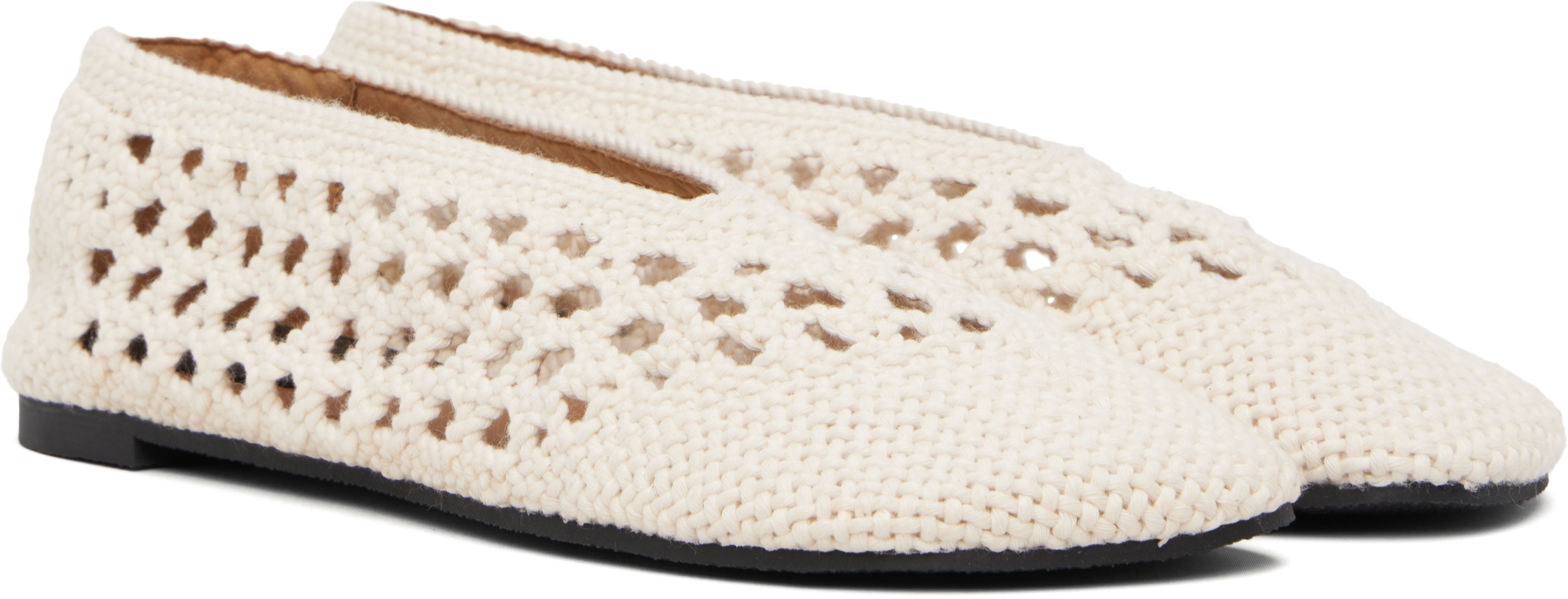 Stella Mccartney Off-white Ryder Day Cotton Crochet Loafers