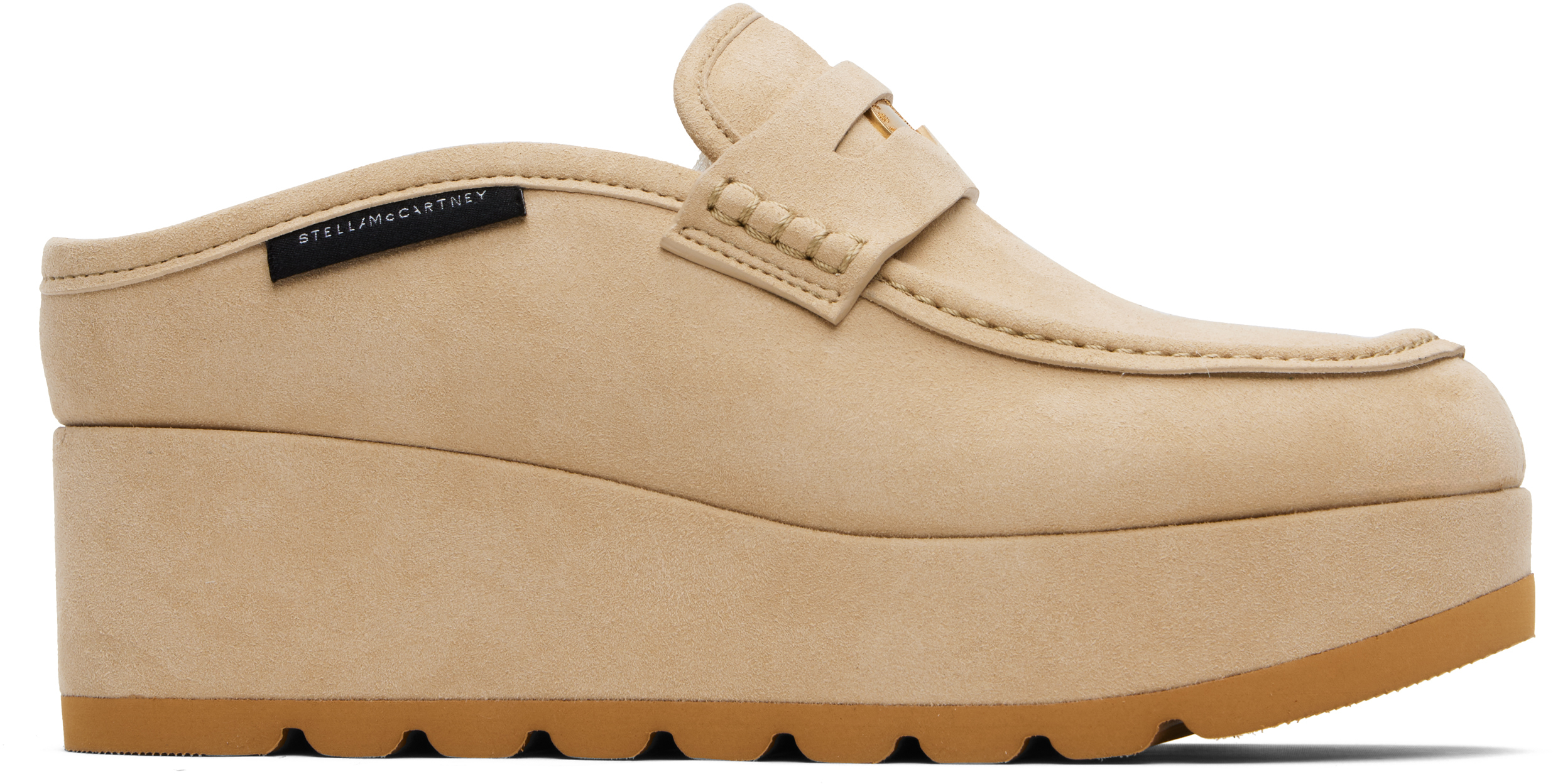 Stella Mccartney Beige Sneak-elyse Platform Loafers