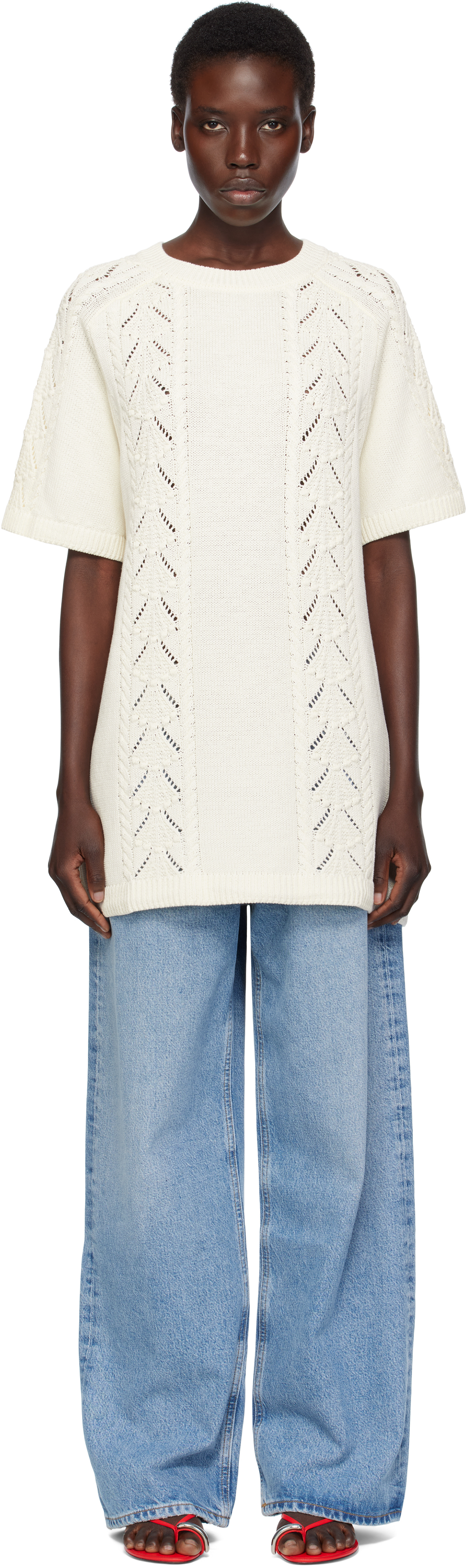 Off-White Arman Minidress by Loulou de Saison on Sale Off-White Arman Minidress by Loulou de Saison on Sale