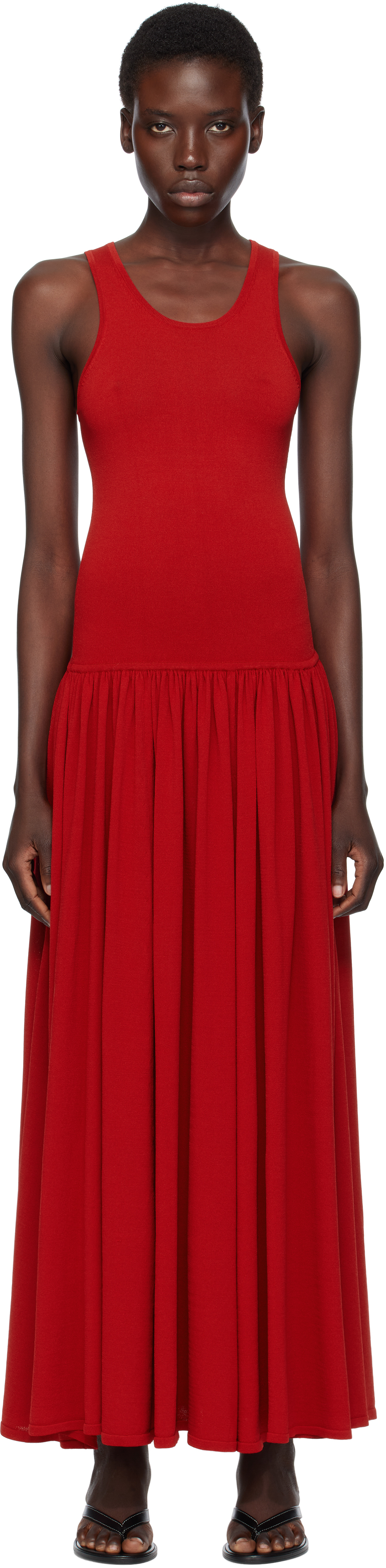 Shop Loulou De Saison Red Jada Maxi Dress