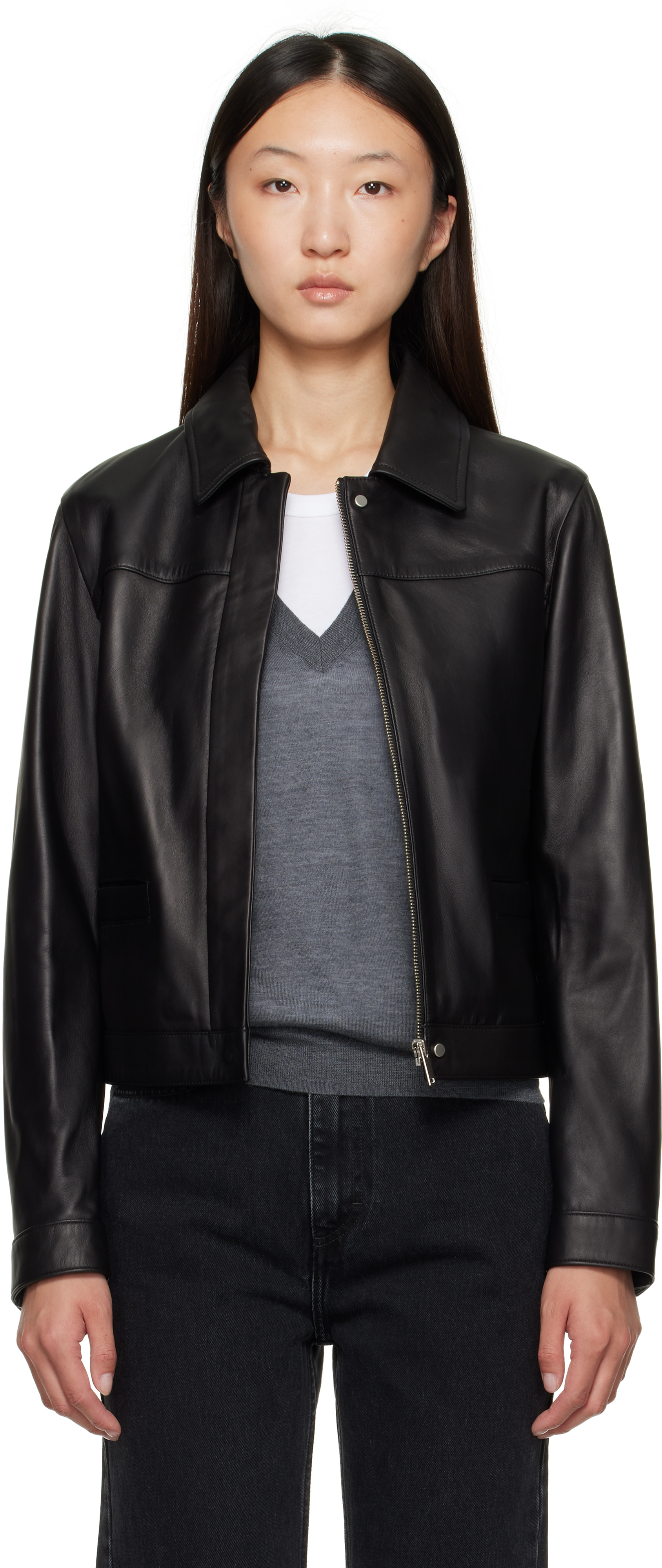 Black Ascot Leather Jacket
