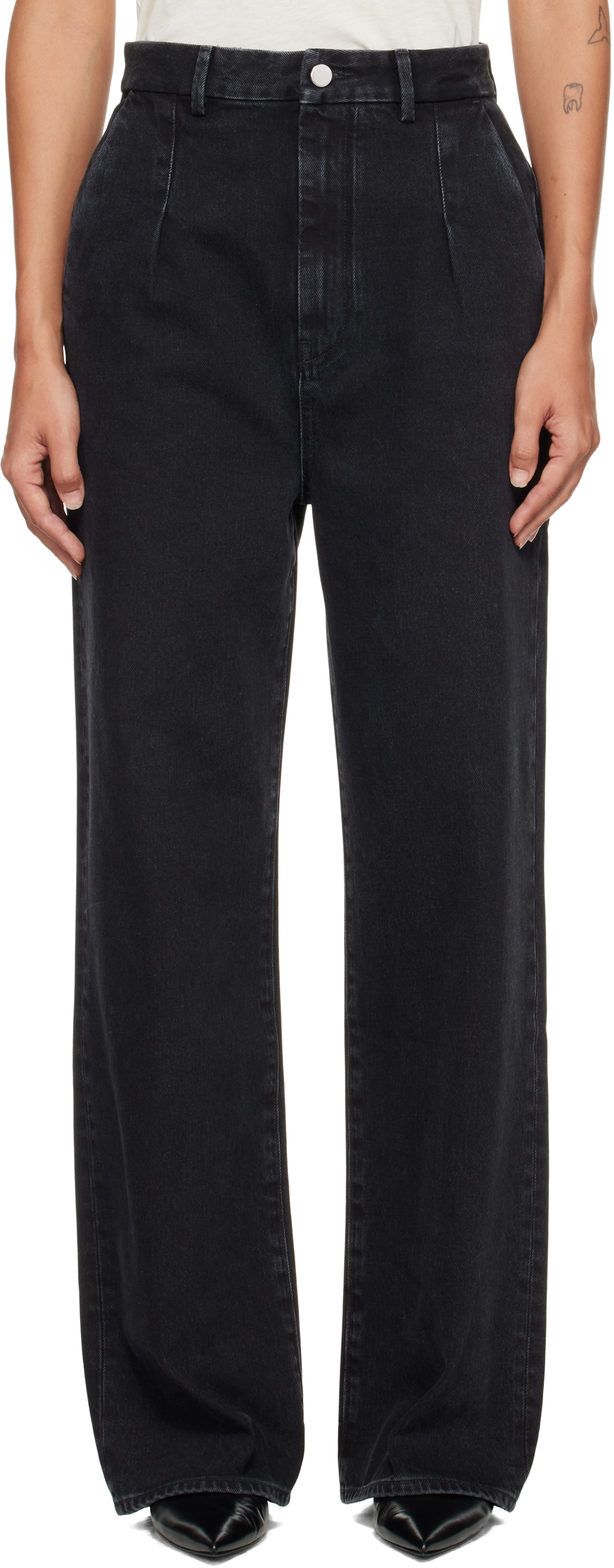 Plateau Studio 23AW Wide Leg Denim Black