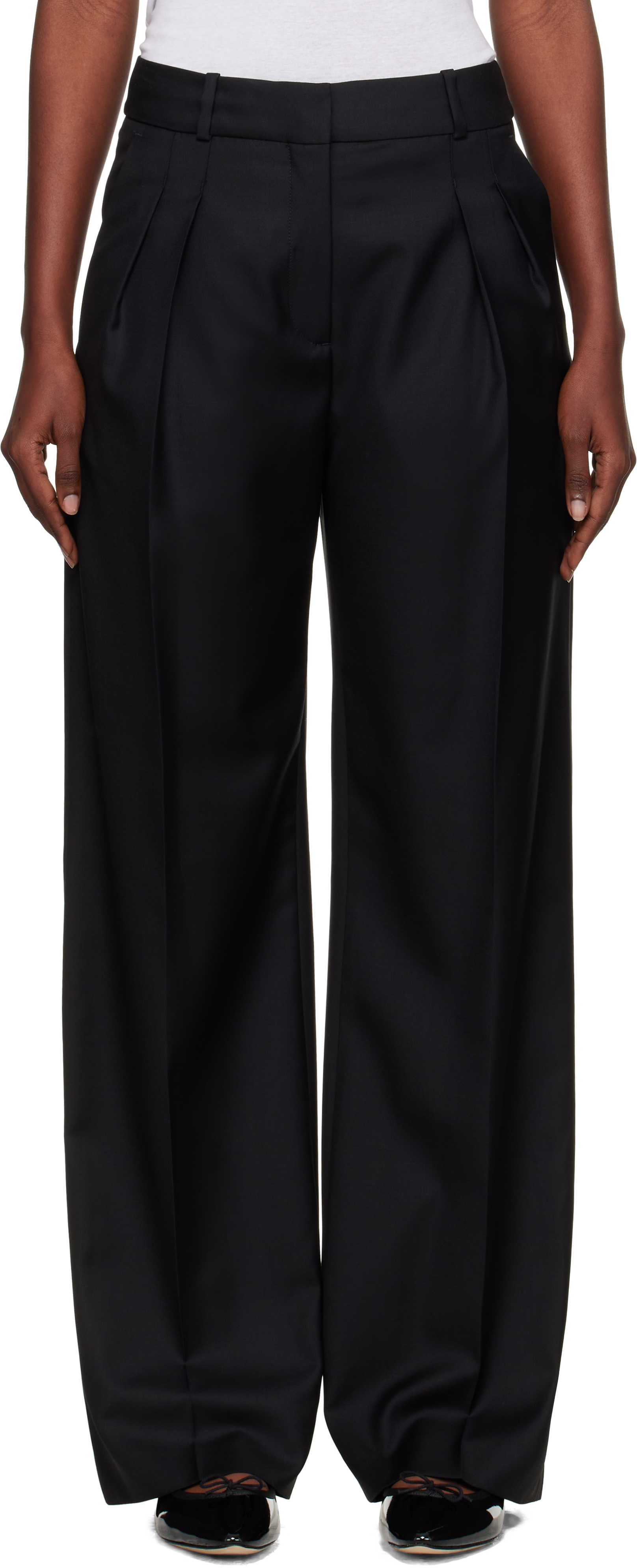 ボトムスその他 Loulou Studio SS24 TAKAROA ELASTIC PANTS (TAKAROA BLACK) Loulou Studio Takaroa Straight-leg Pants | italist