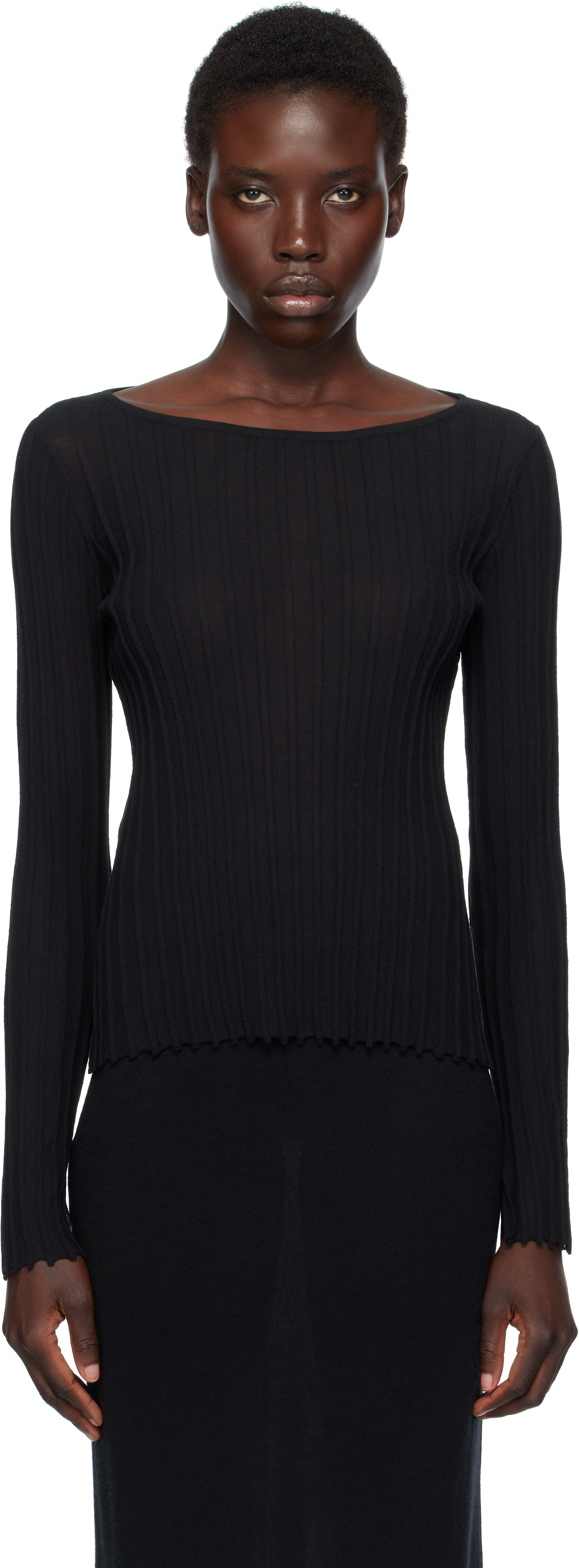 【関税込み】Loulou de Saison レッド Mabille Tシャツ Loulou de Saison: Black Mabille T-shirt | SSENSE 日本