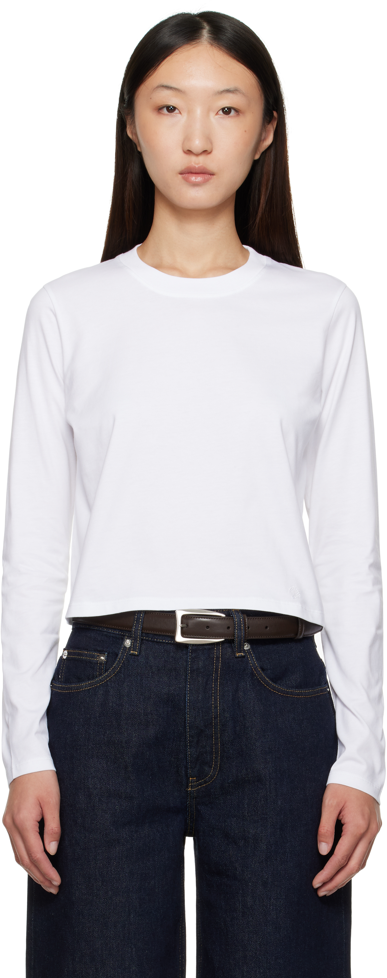 Tシャツ・カットソー Loulou Studio T-shirts White LOULOU STUDIO - Telanto T-shirt in boxy fit – NEW TAKE FIVE