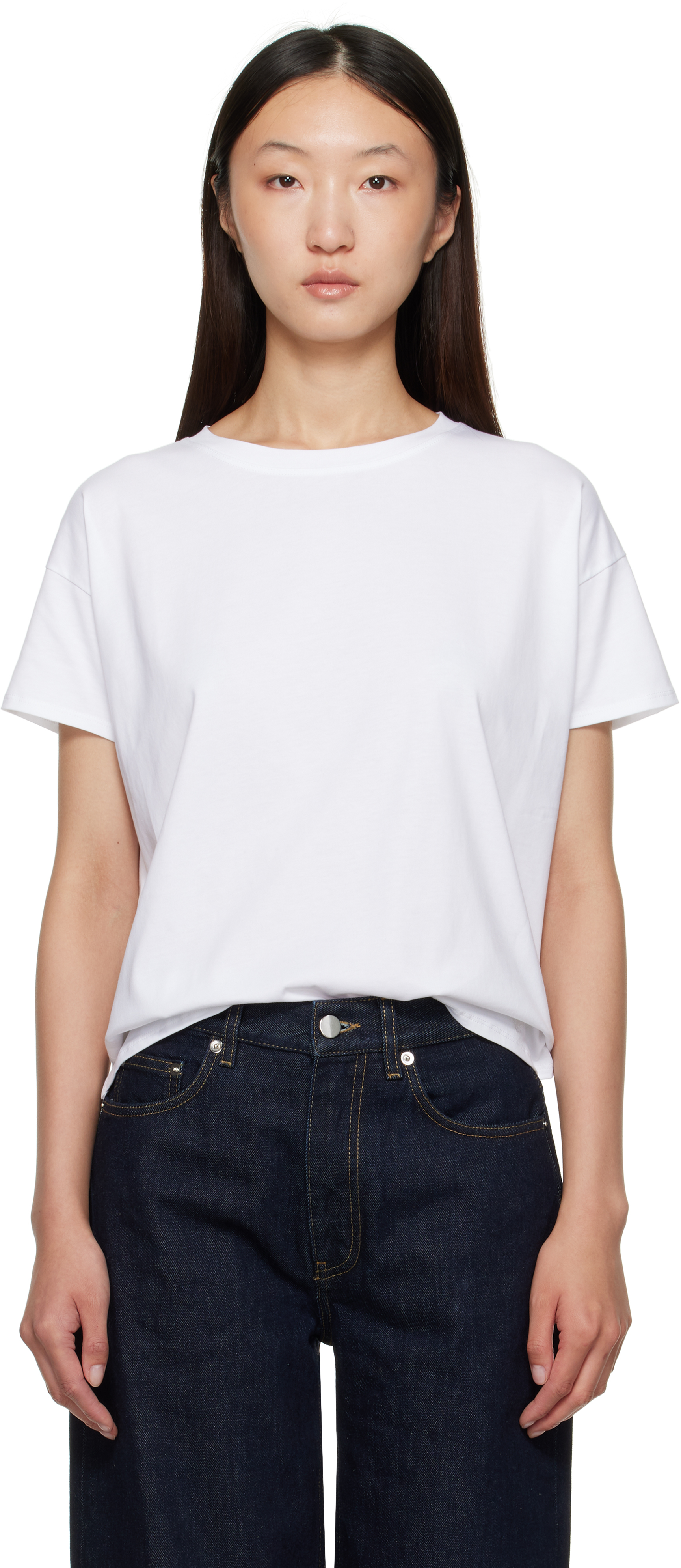 White Basiluzzo LDS Short Sleeve T-shirt