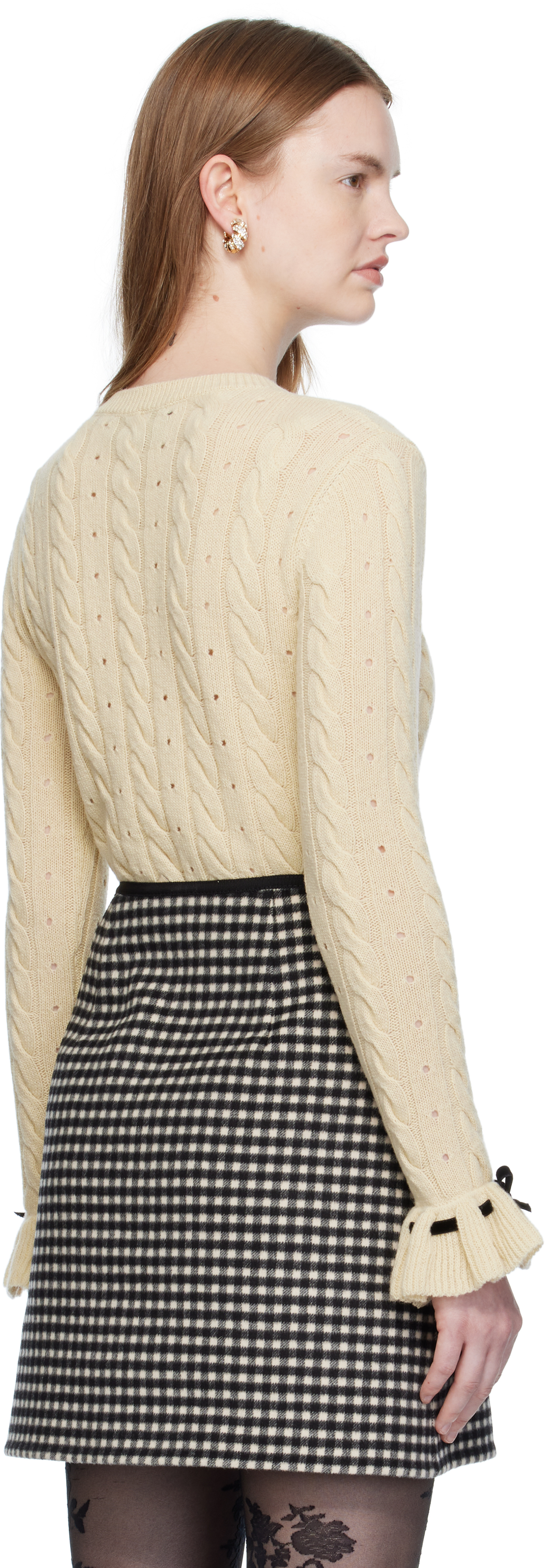 Valentino Off-white Virgin Wool Sweater In Neutral