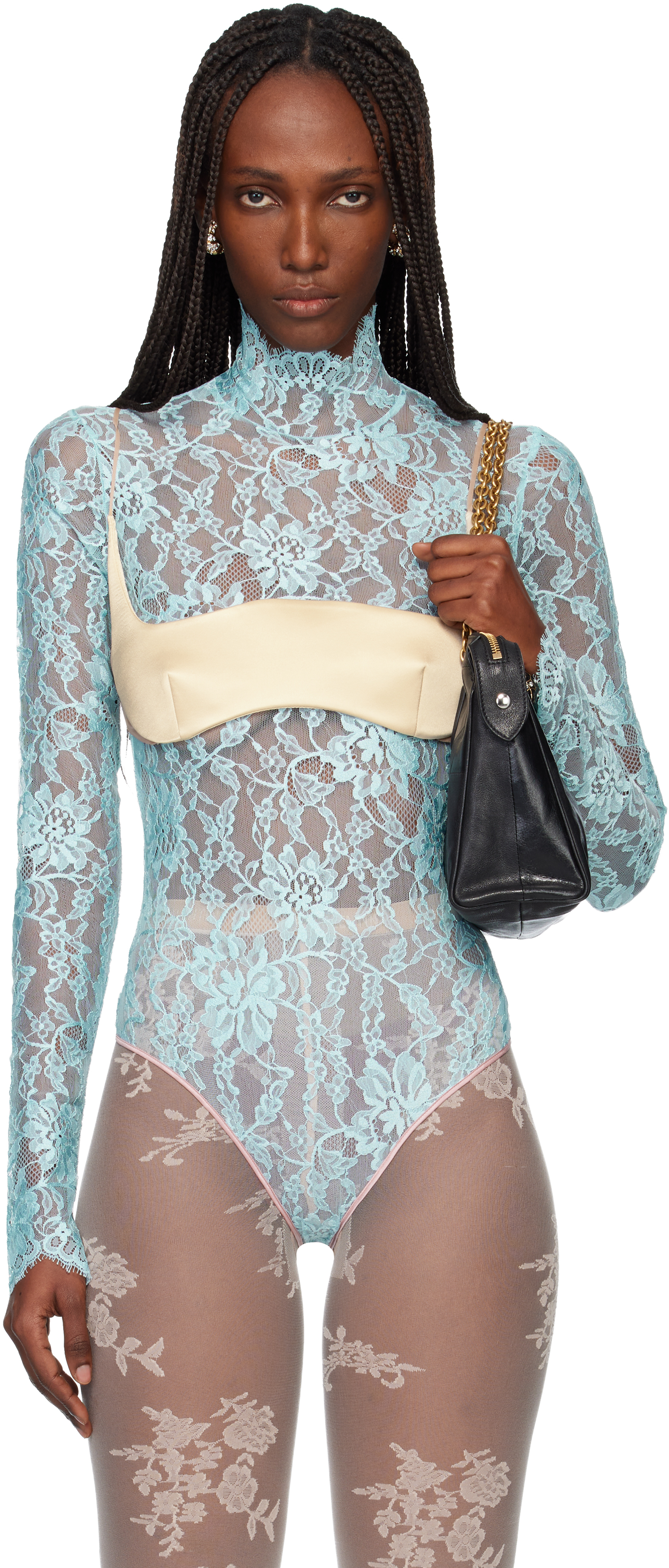 Valentino Beige Duchesse Bra Top