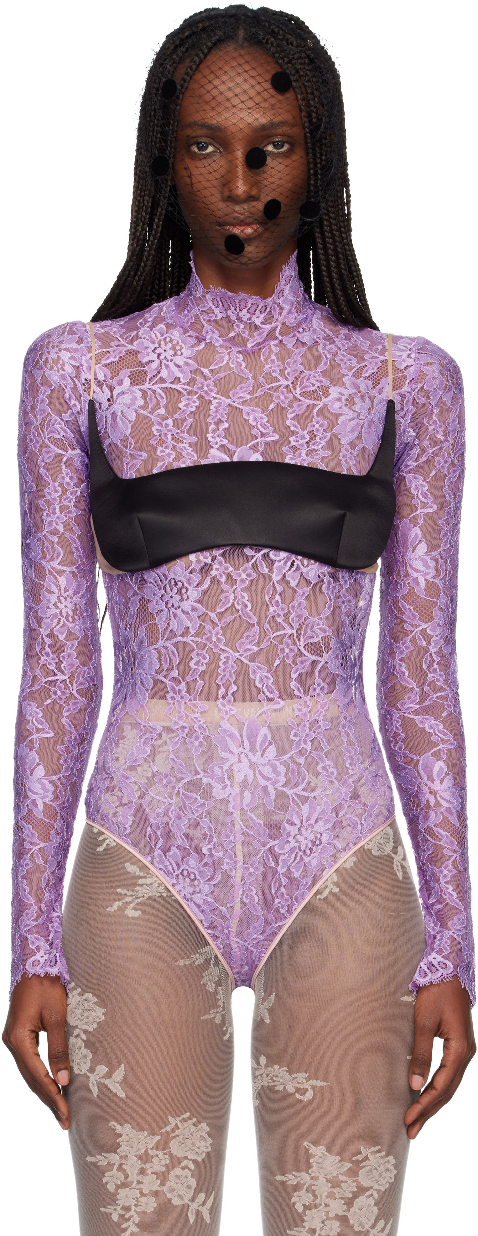 Valentino Black Duchesse Bra Top