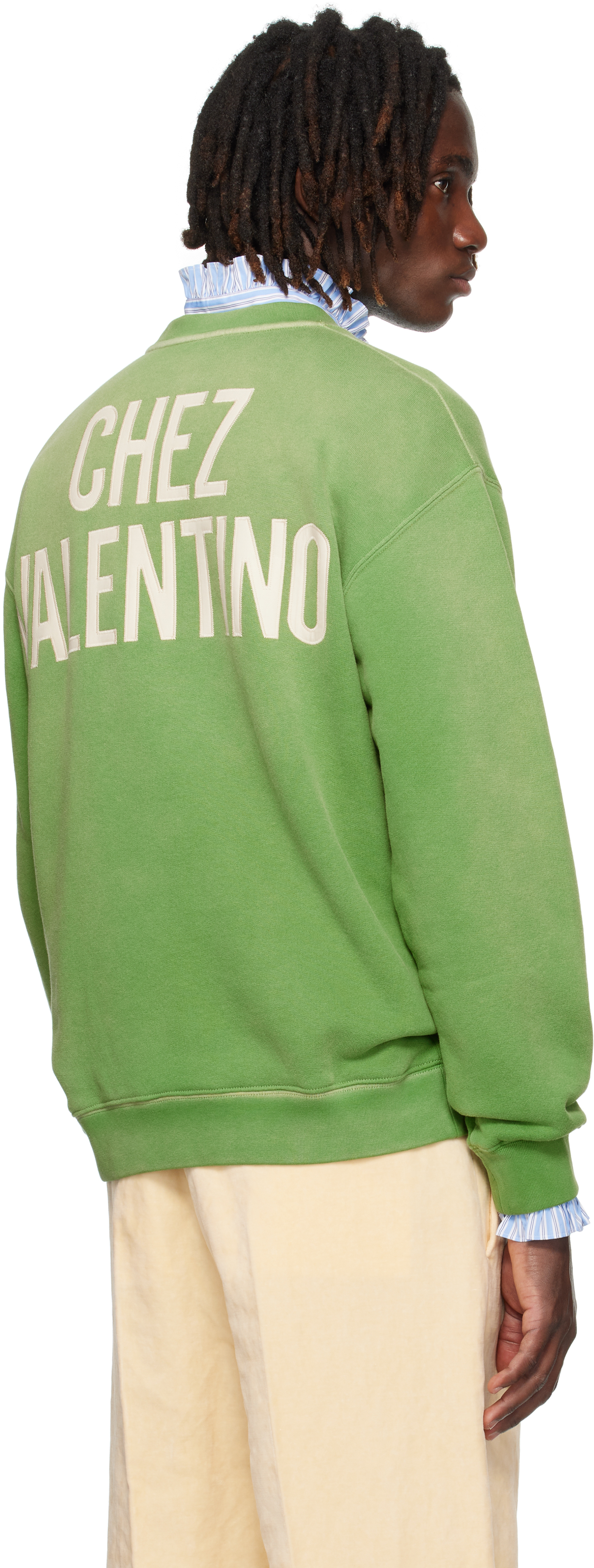 Valentino Garavani Pure Cotton Sweatshirt In Green