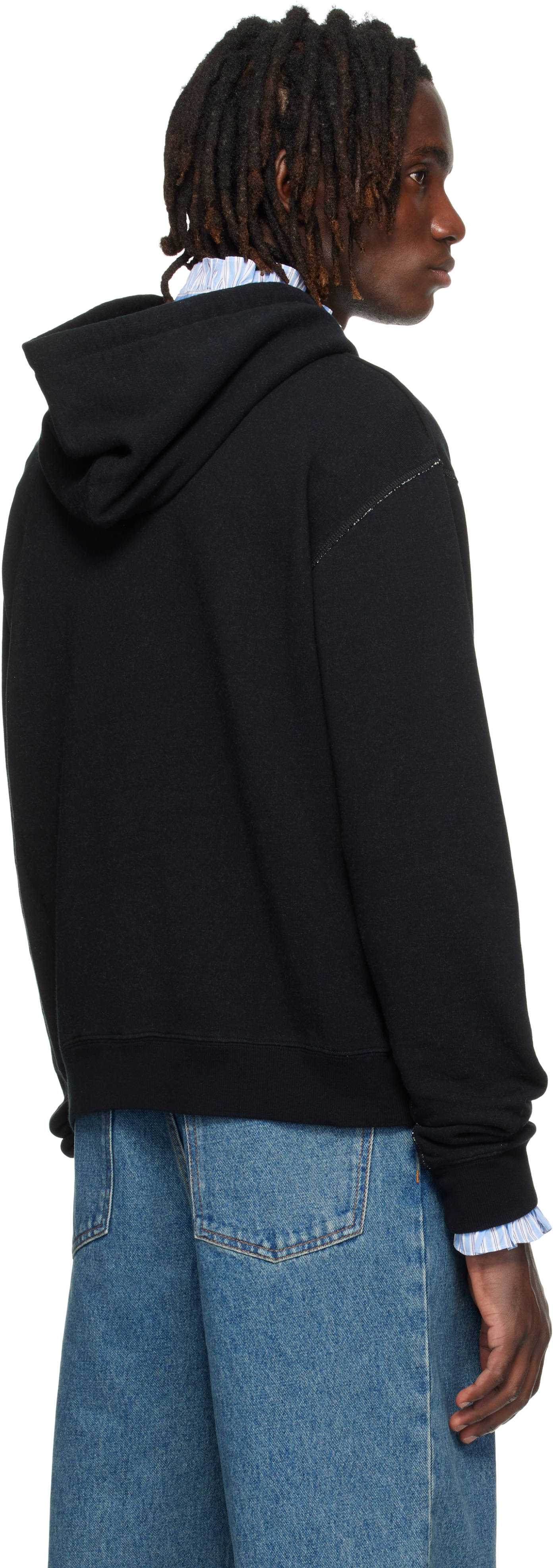 Valentino Cotton Fabric Sweatshirt With Comfortable Fit In Black