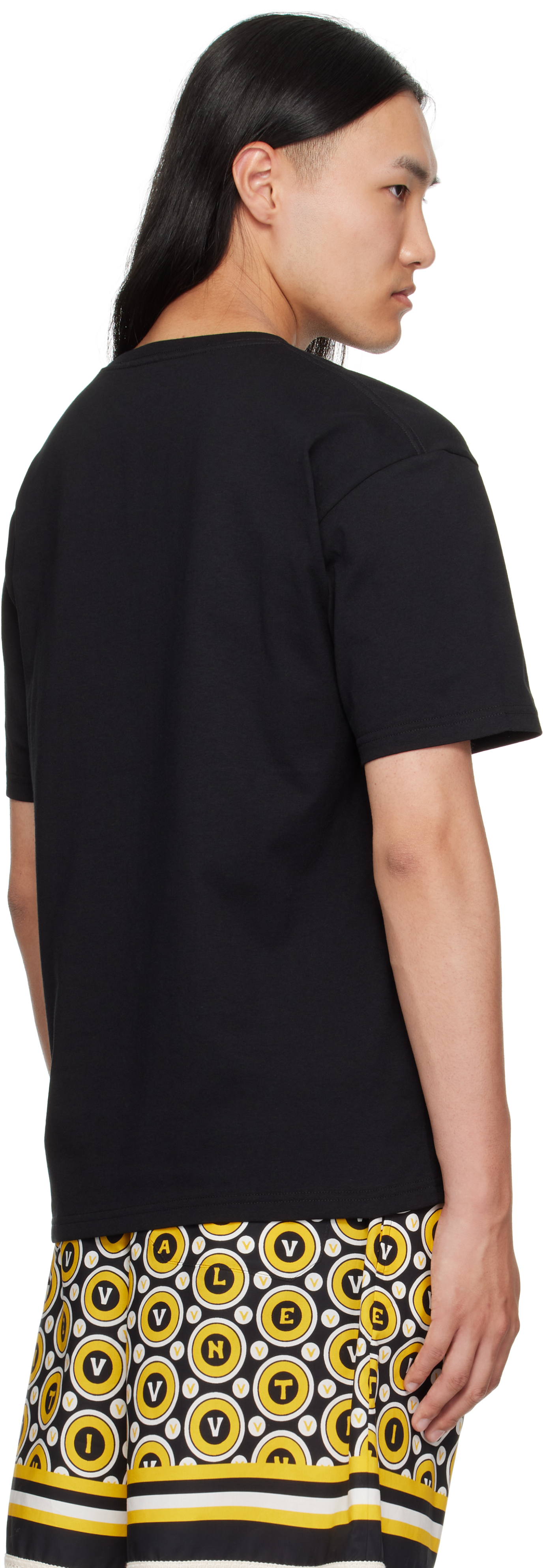 Valentino Garavani T-shirt With Le Chat De La Maison Print In Black