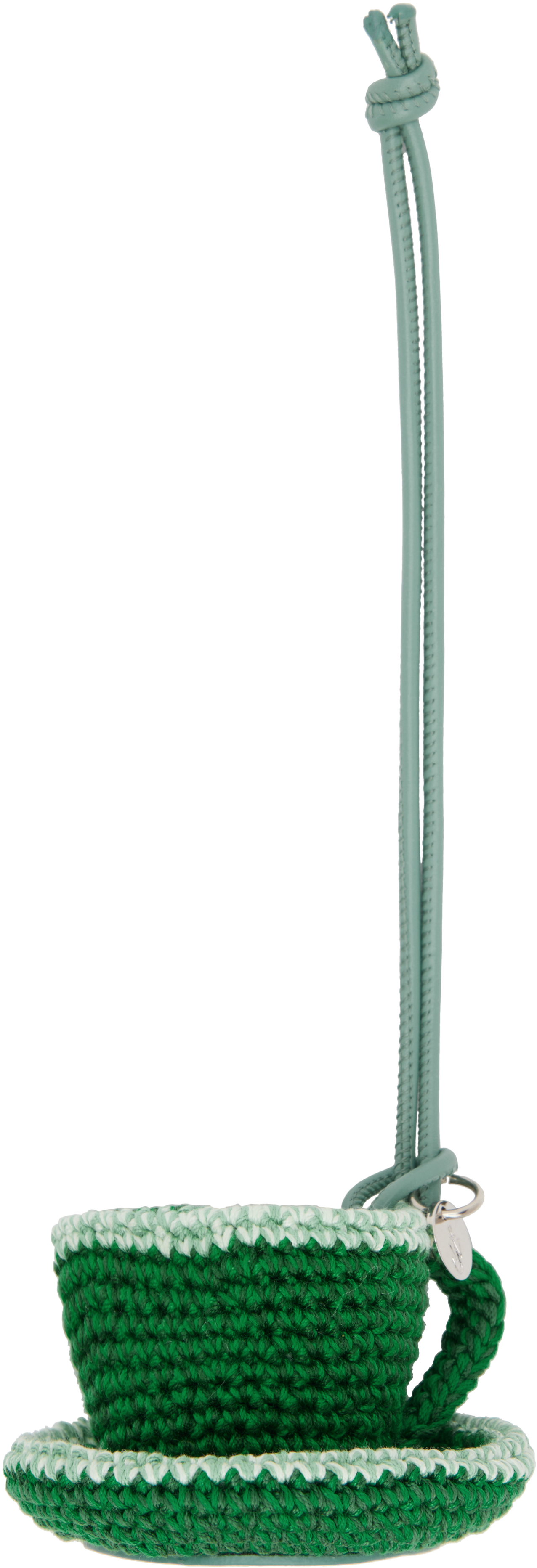 Jw Anderson Green Teacup Charm Keychain