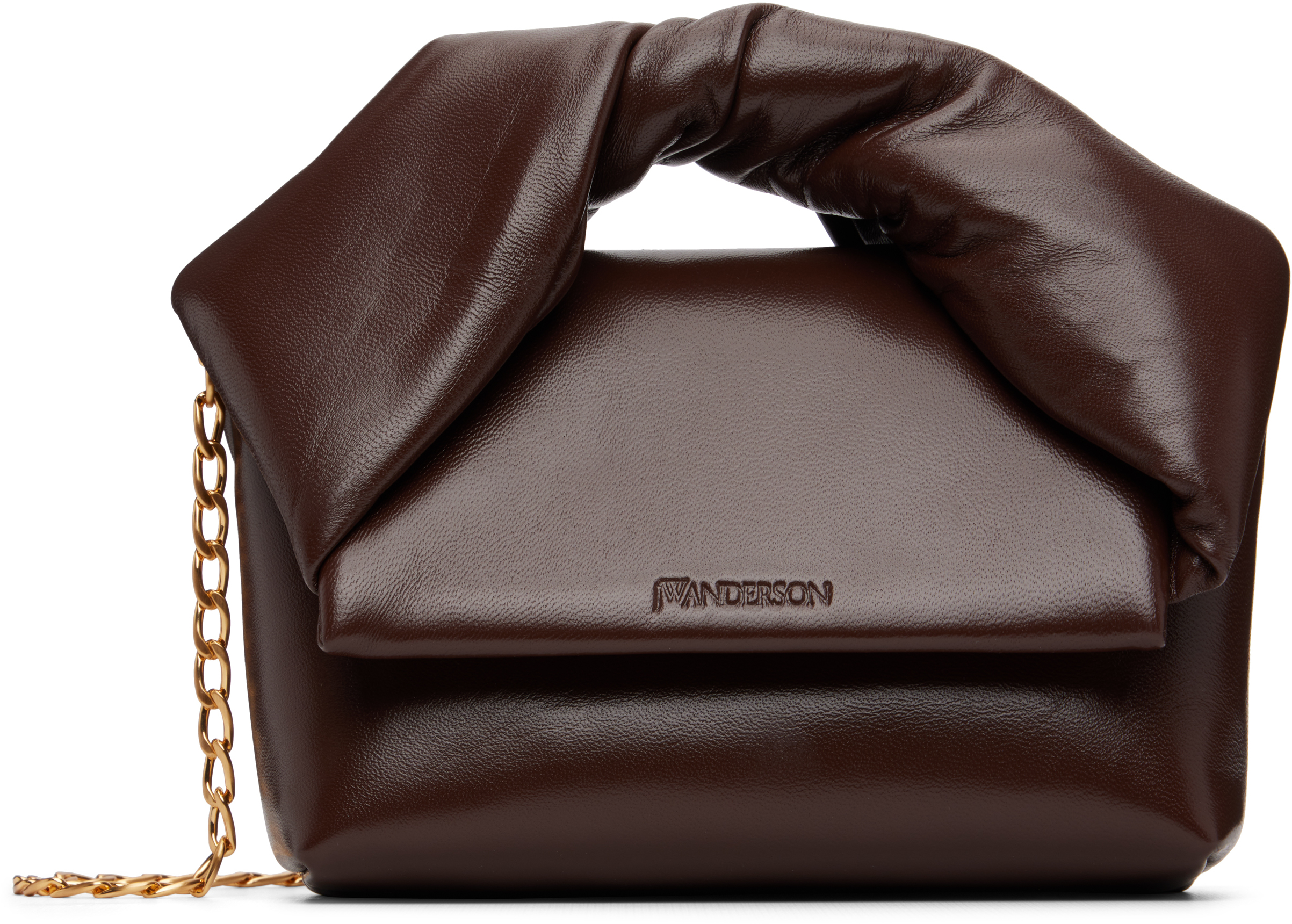 Jw Anderson Small Twister Bag In Brown