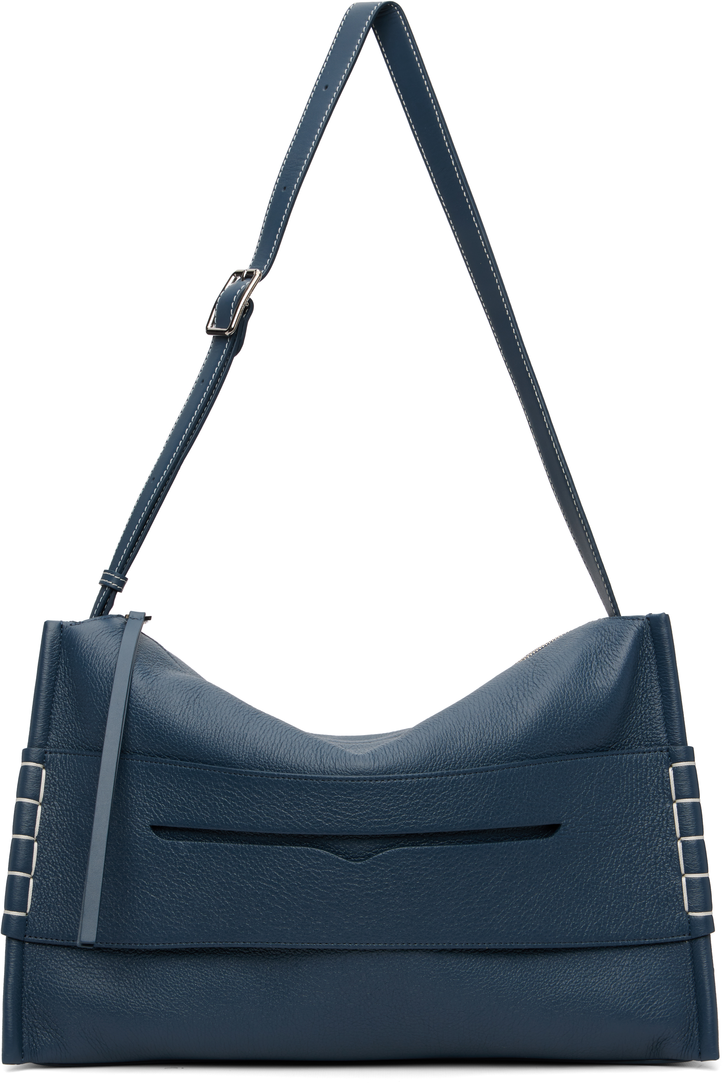 JW Anderson: Blue Messenger Loafer Bag | SSENSE