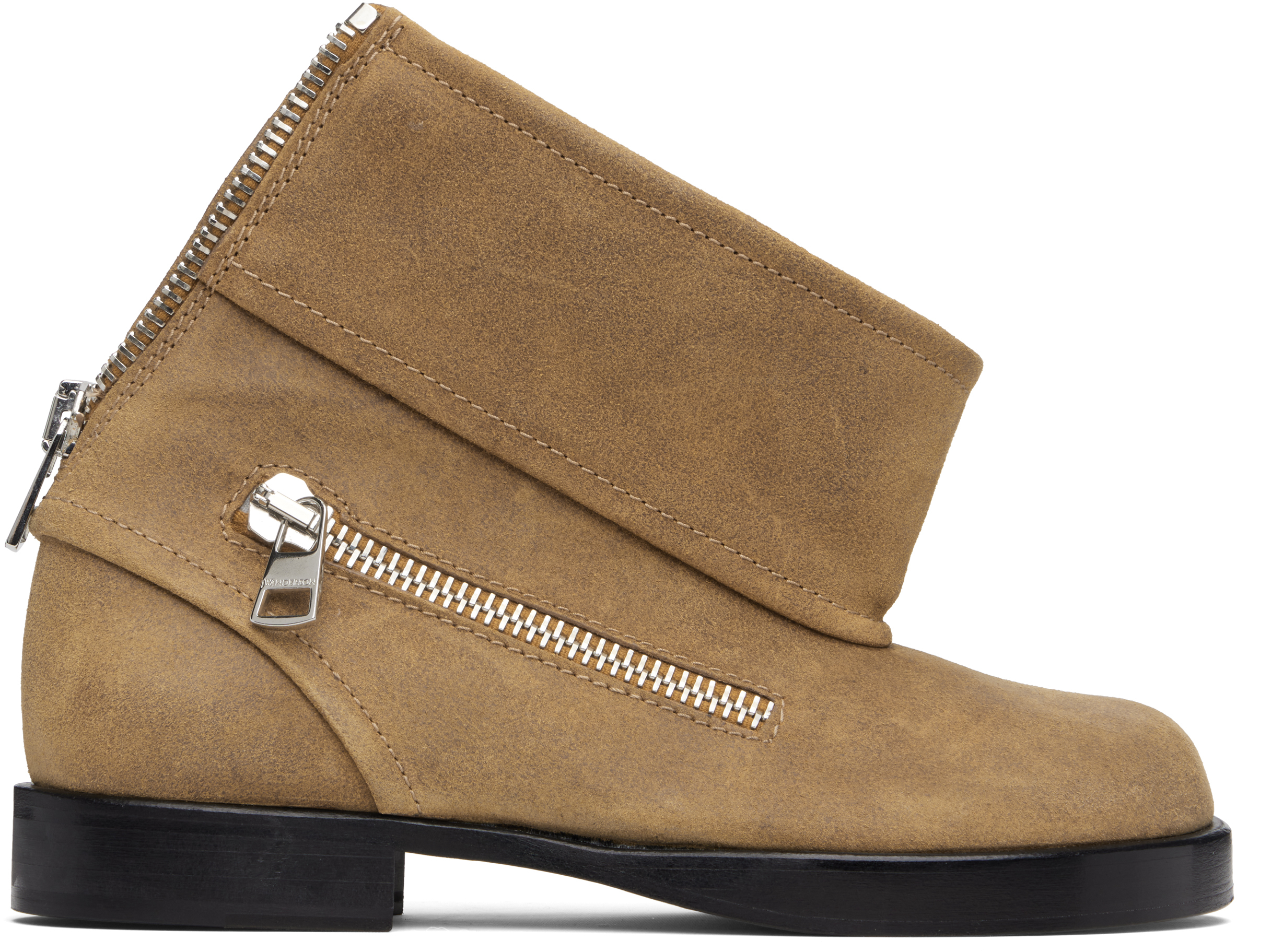 Jw Anderson Biker Ankle Boots In Brown