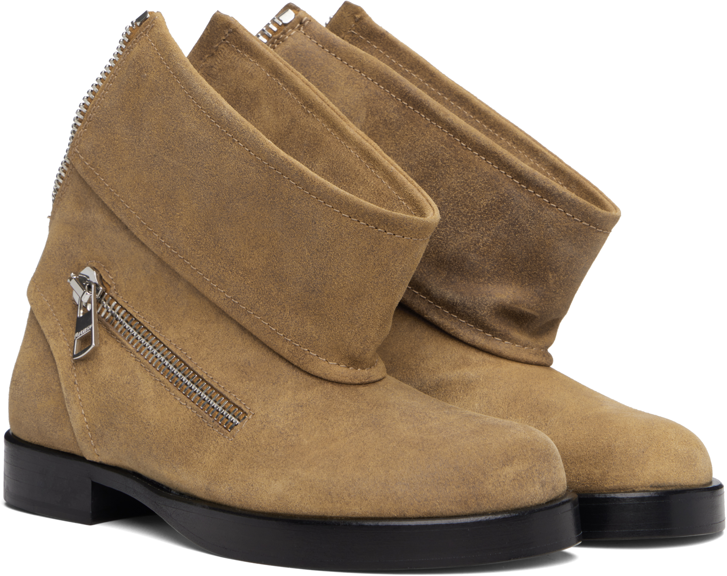Jw Anderson Biker Ankle Boots In Brown