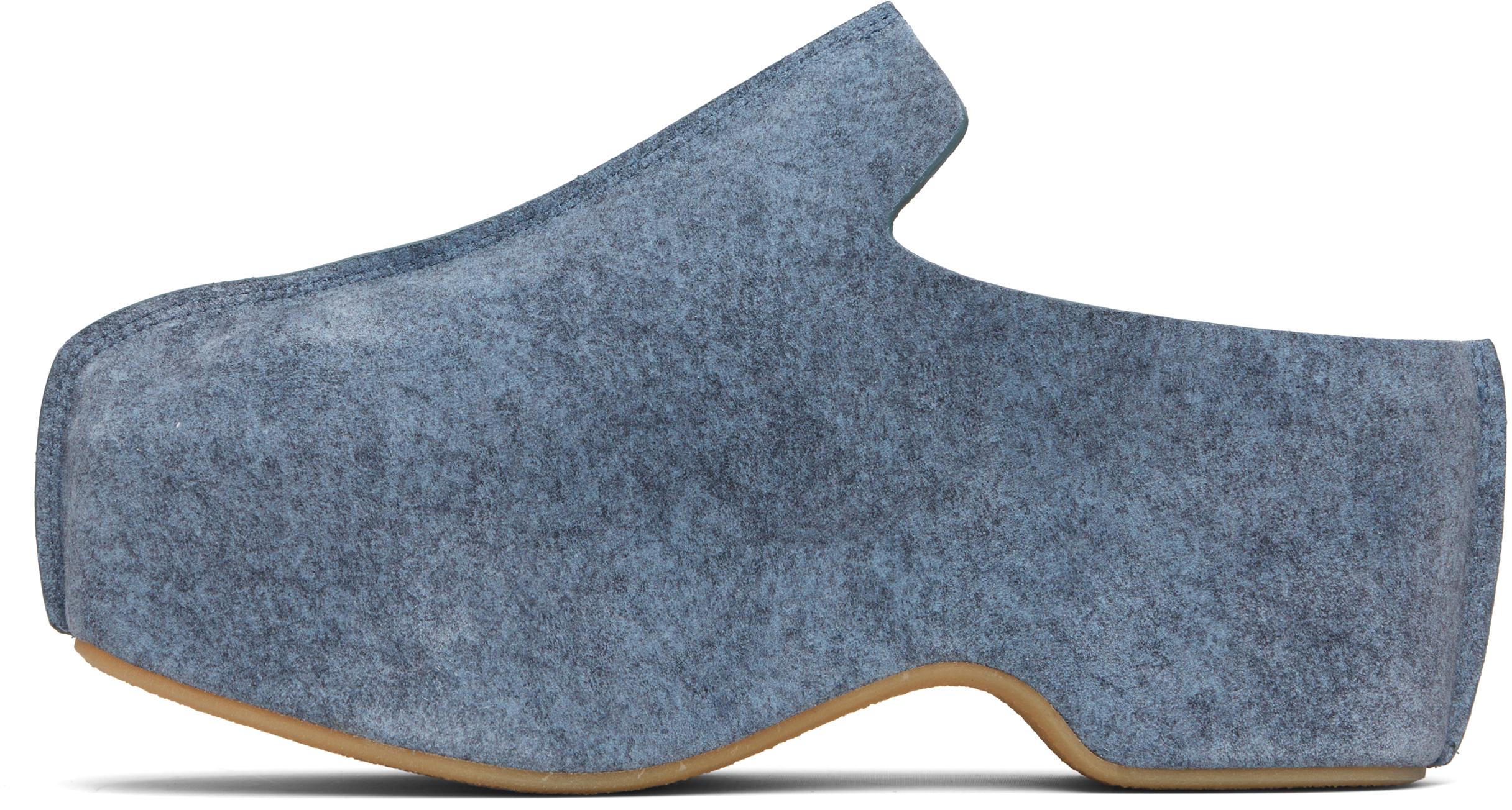 Jw Anderson Blue Platform Clogs In Blue