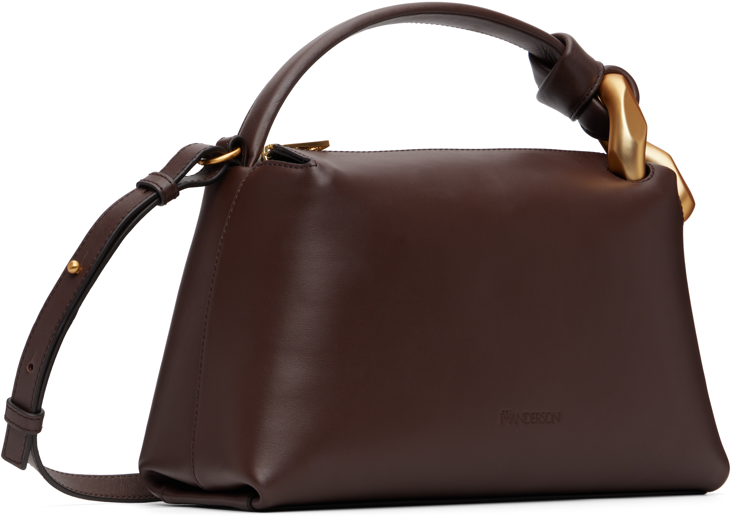 Jw Anderson Burgundy 'the Jwa Corner' Bag In Brown