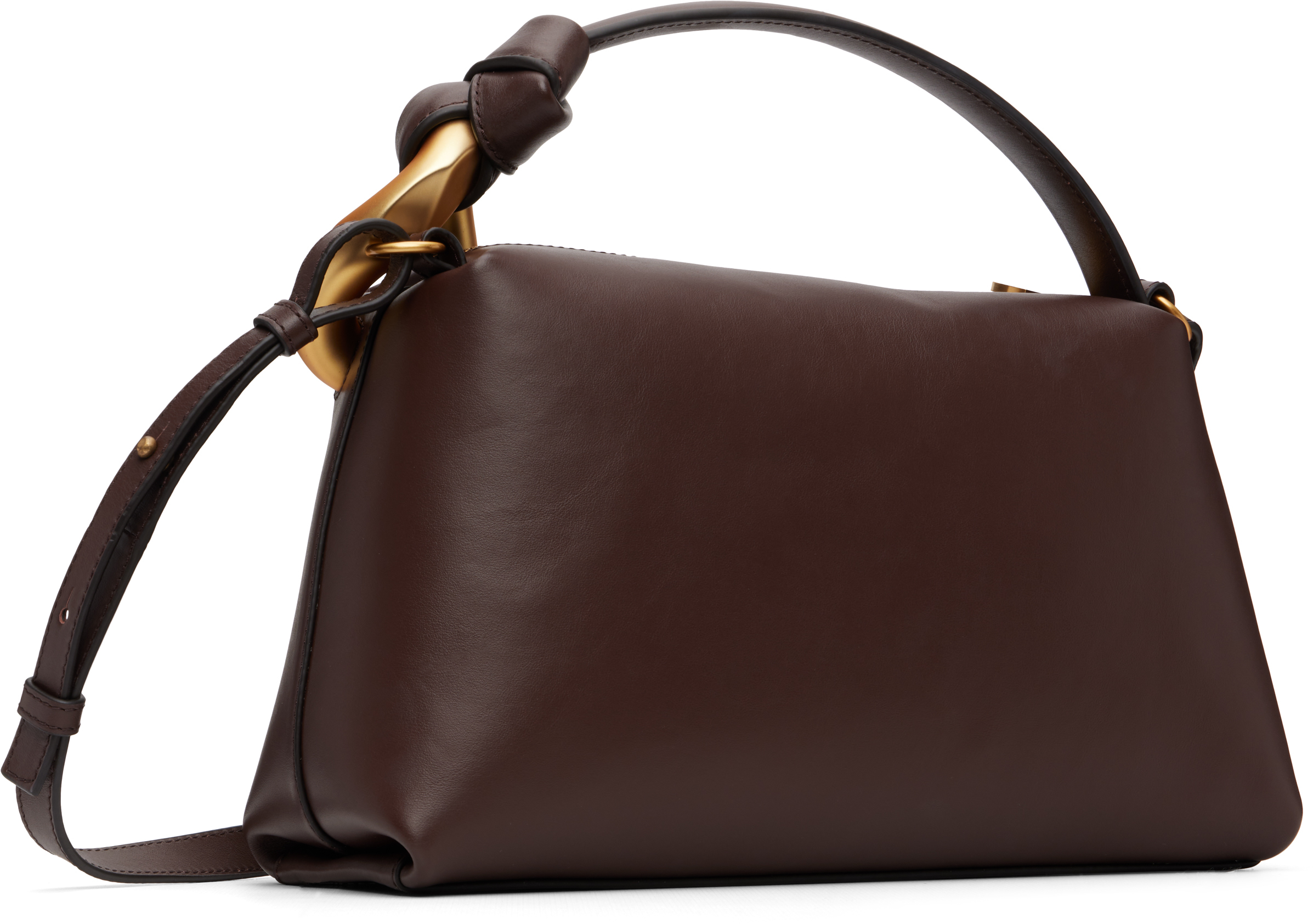 Jw Anderson Burgundy 'the Jwa Corner' Bag In Brown