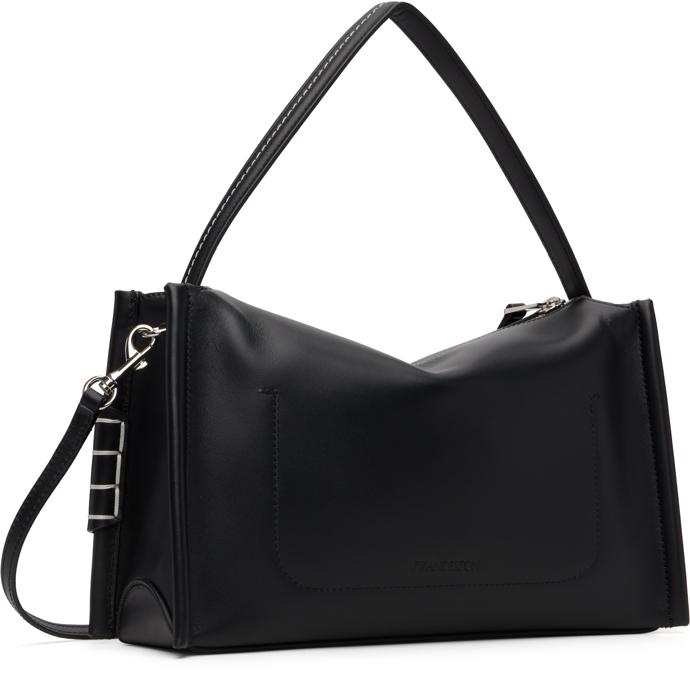 Jw Anderson Black Small Loafer Bag In Black