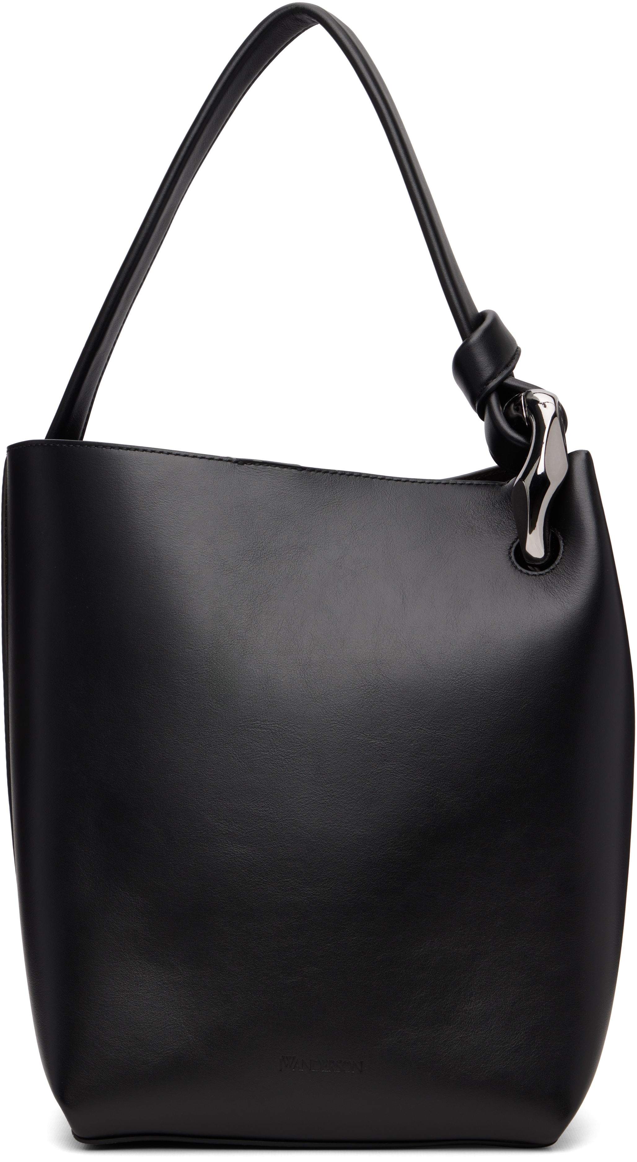 Jw Anderson Black 'the Jwa Corner Bucket' Bag In Black
