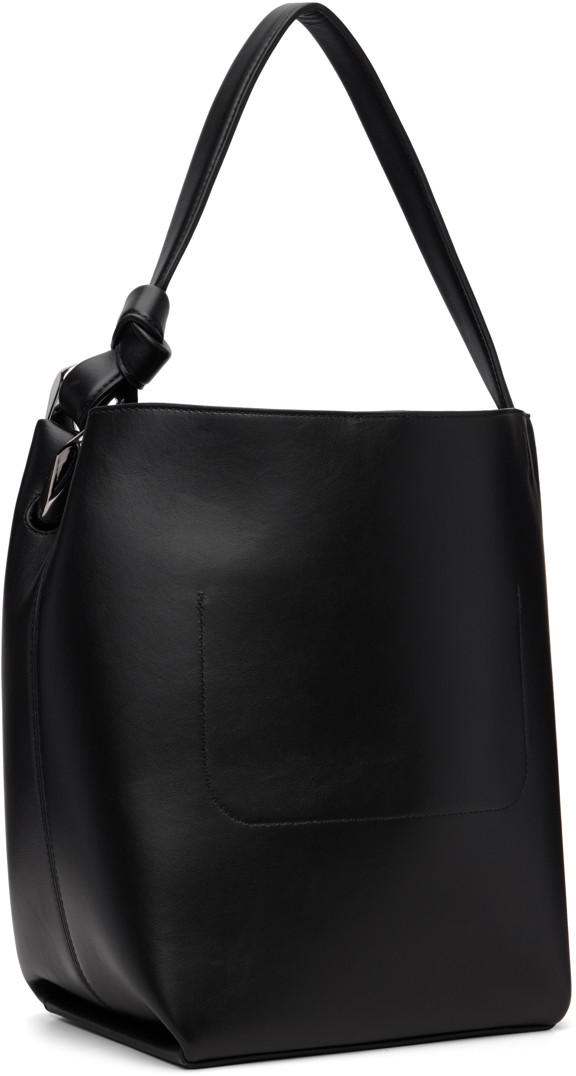 Jw Anderson Black 'the Jwa Corner Bucket' Bag In Black