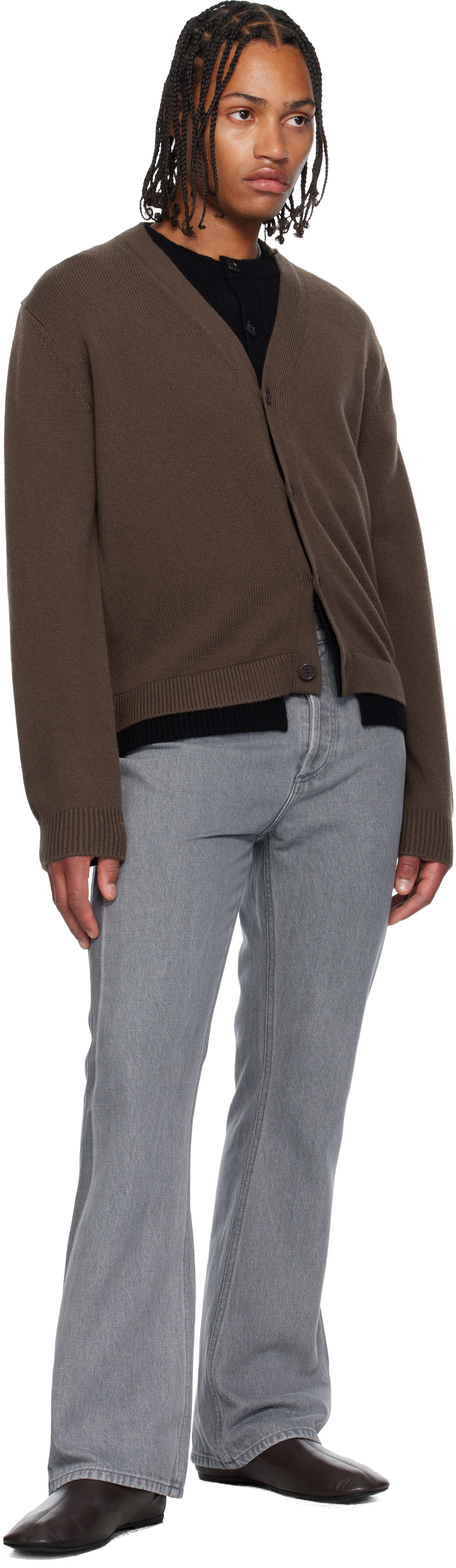 Jw Anderson Gray Bootcut Jeans In Gray