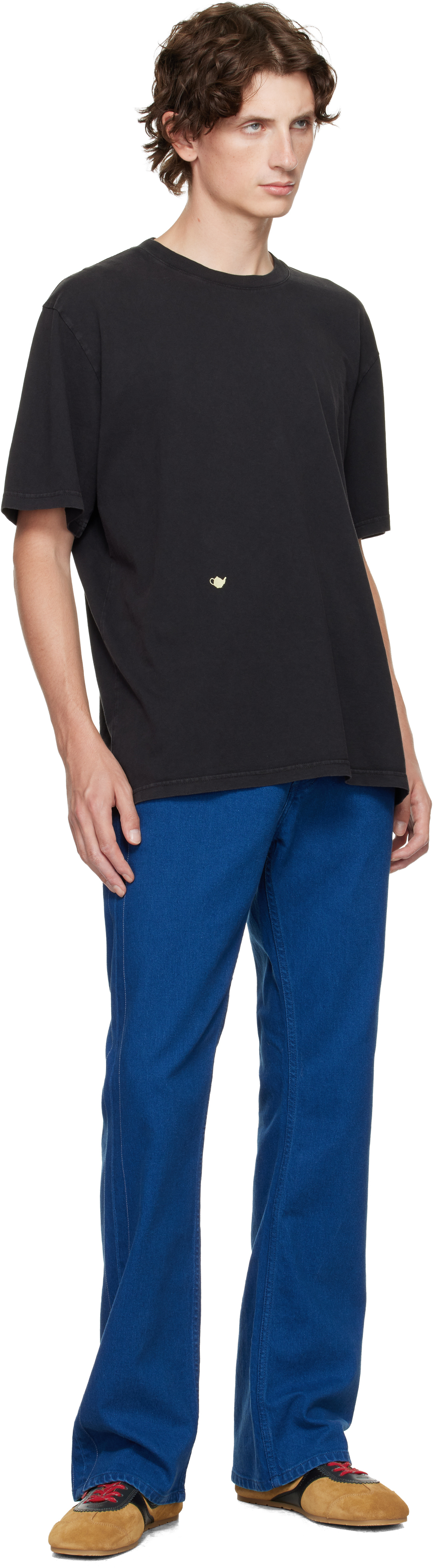 Jw Anderson Blue Bootcut Jeans In Blue