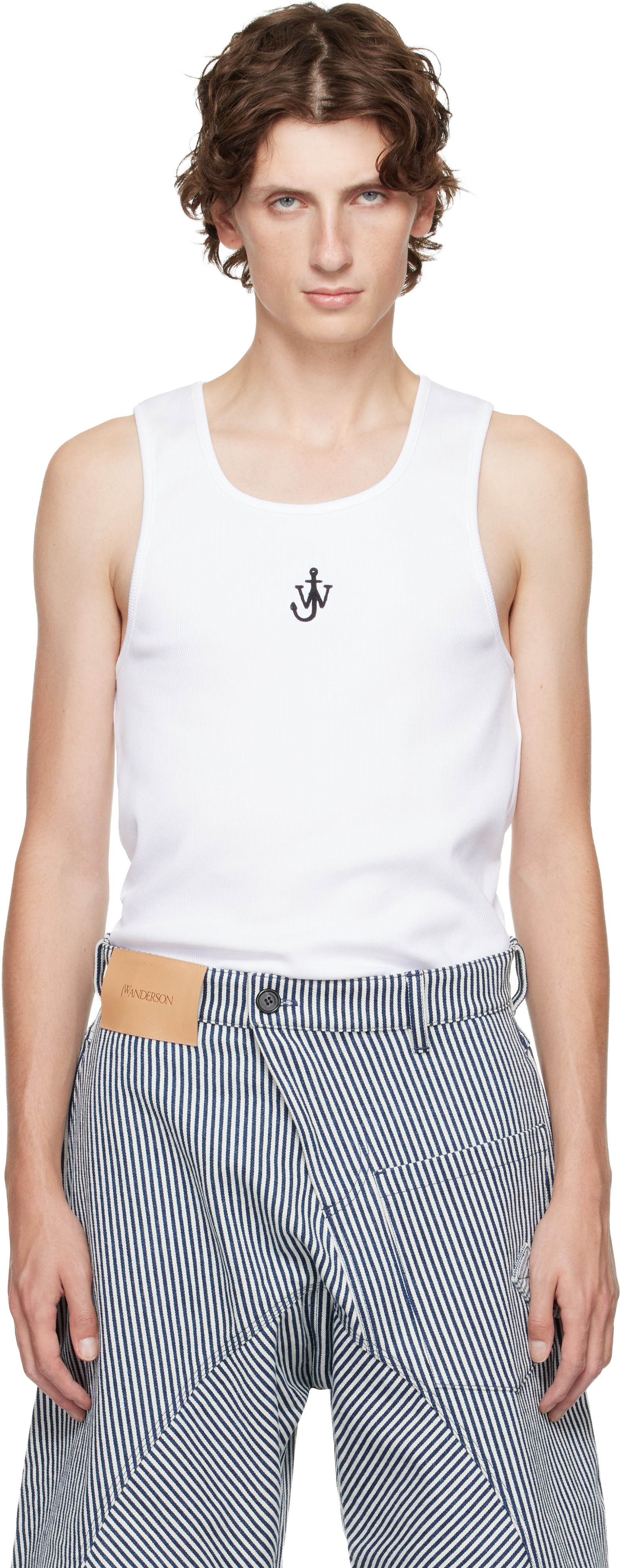 新品　jwanderson トップス　タンクトップ JW Anderson タンクトップ | ホワイト | FARFETCH JP