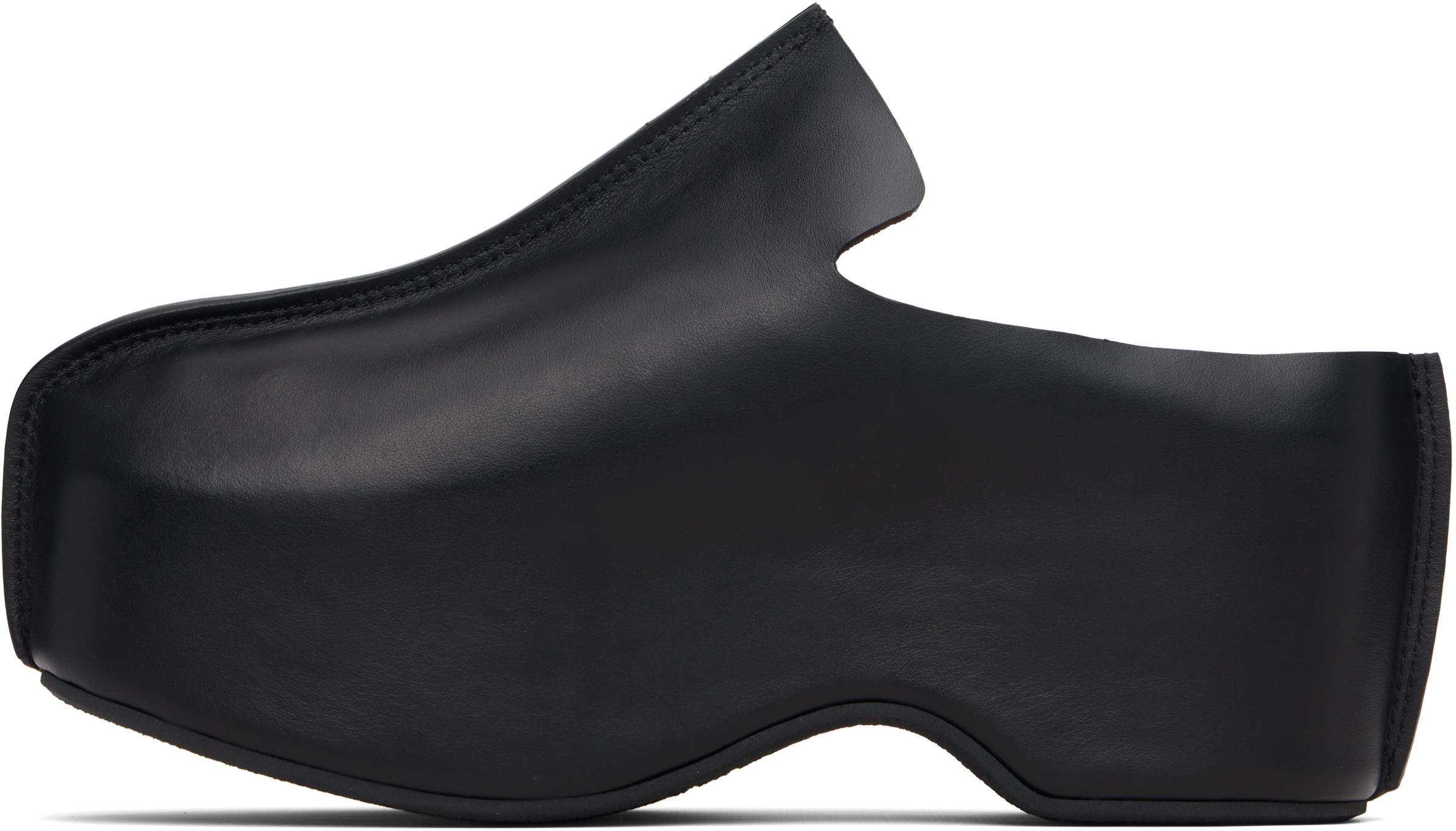 Jw Anderson Black Platform Clogs In Black