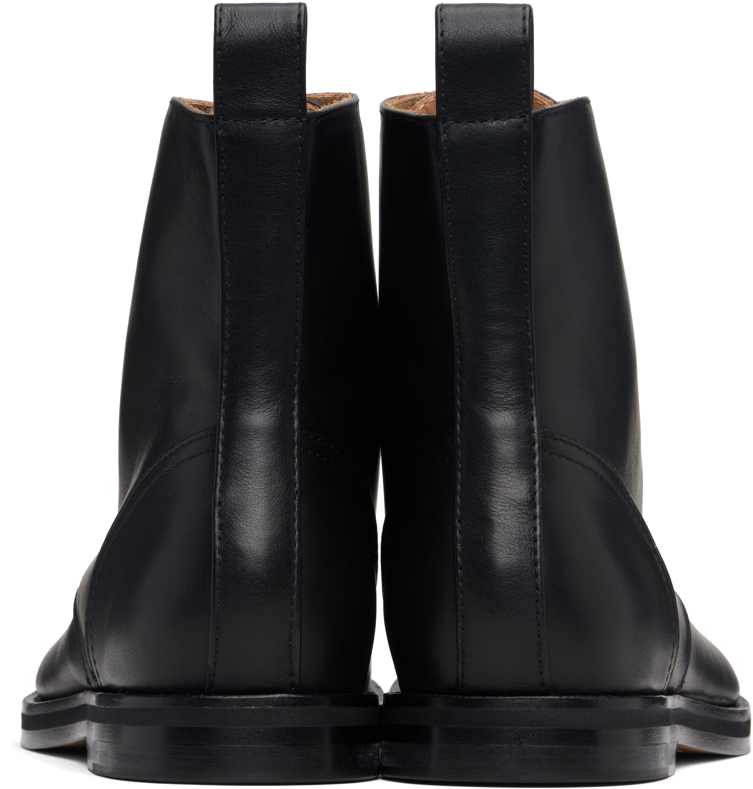 Jw Anderson Loafer Lace Up Boot In Black