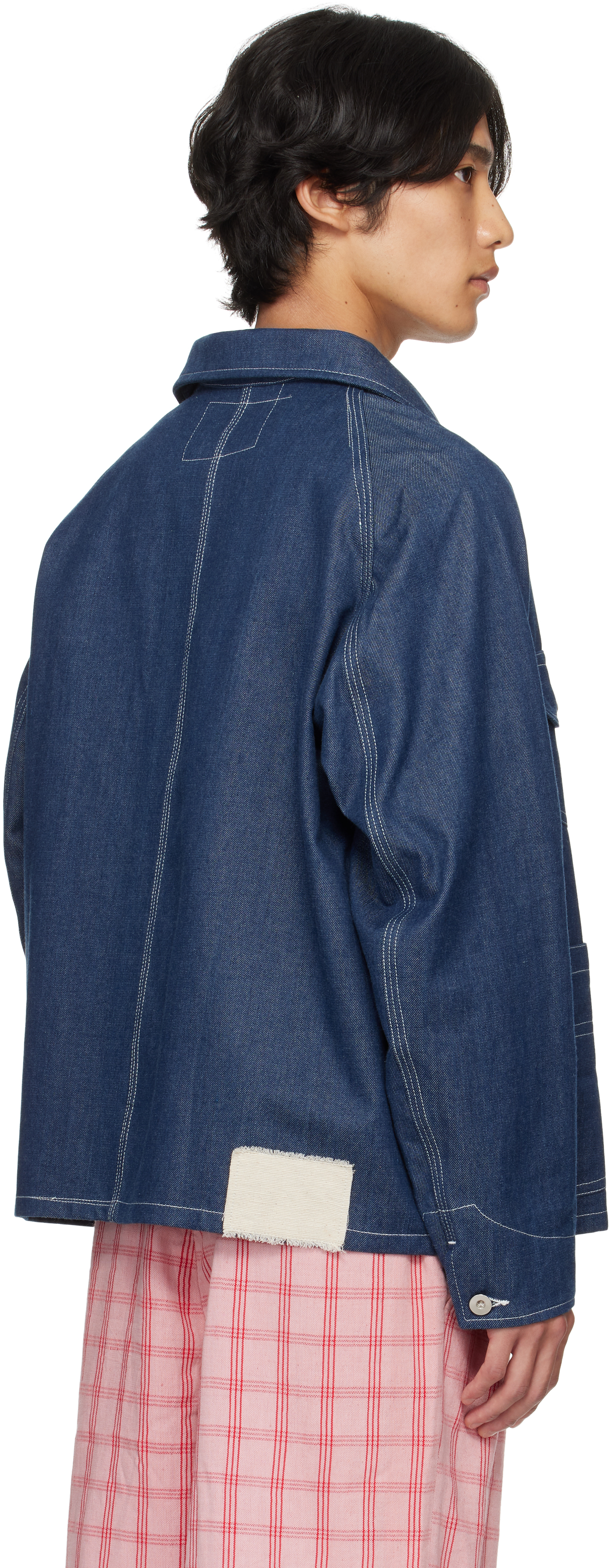 Story Mfg. Navy Circuit Denim Jacket