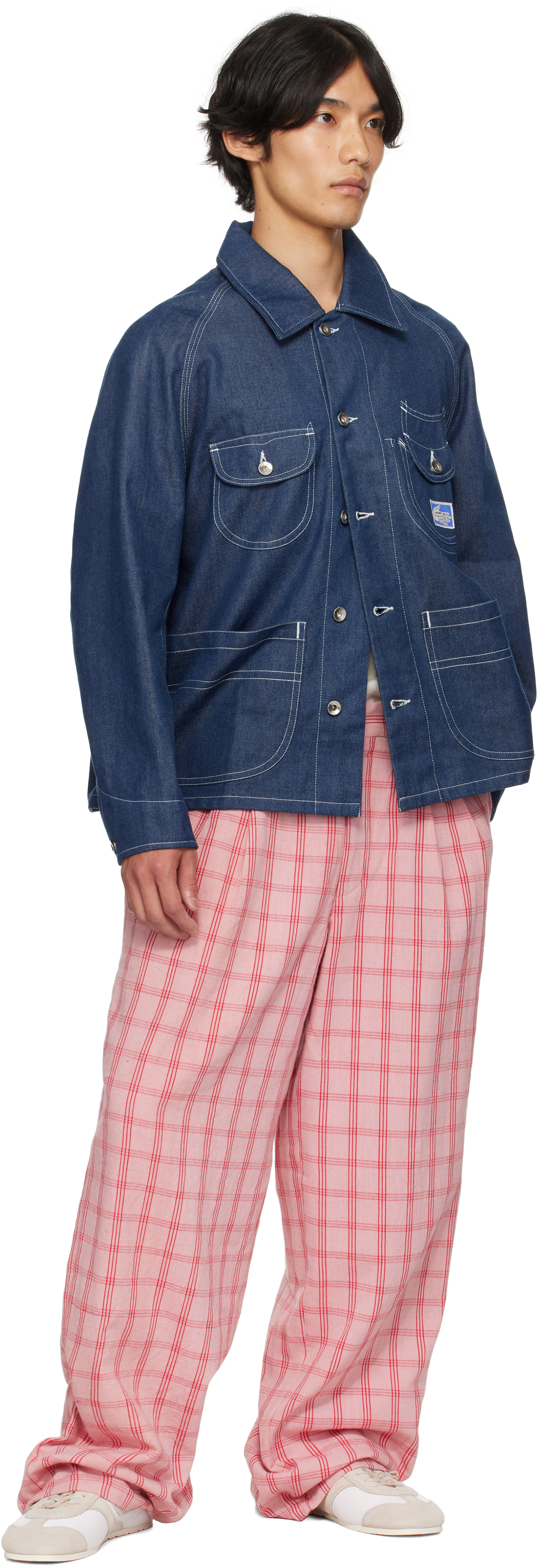 Story Mfg. Navy Circuit Denim Jacket