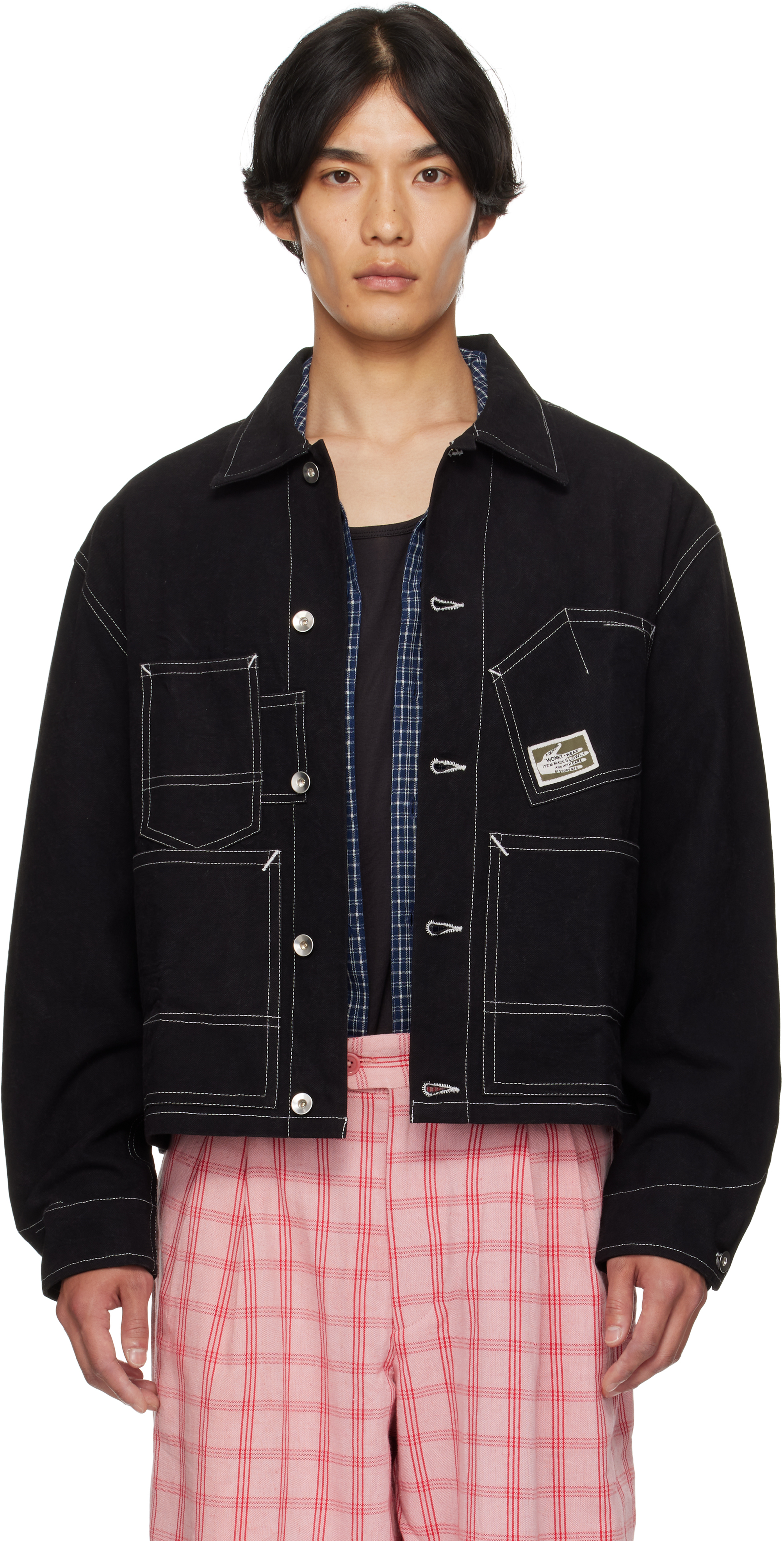 Black Station Denim Jacket by Story mfg. on Sale