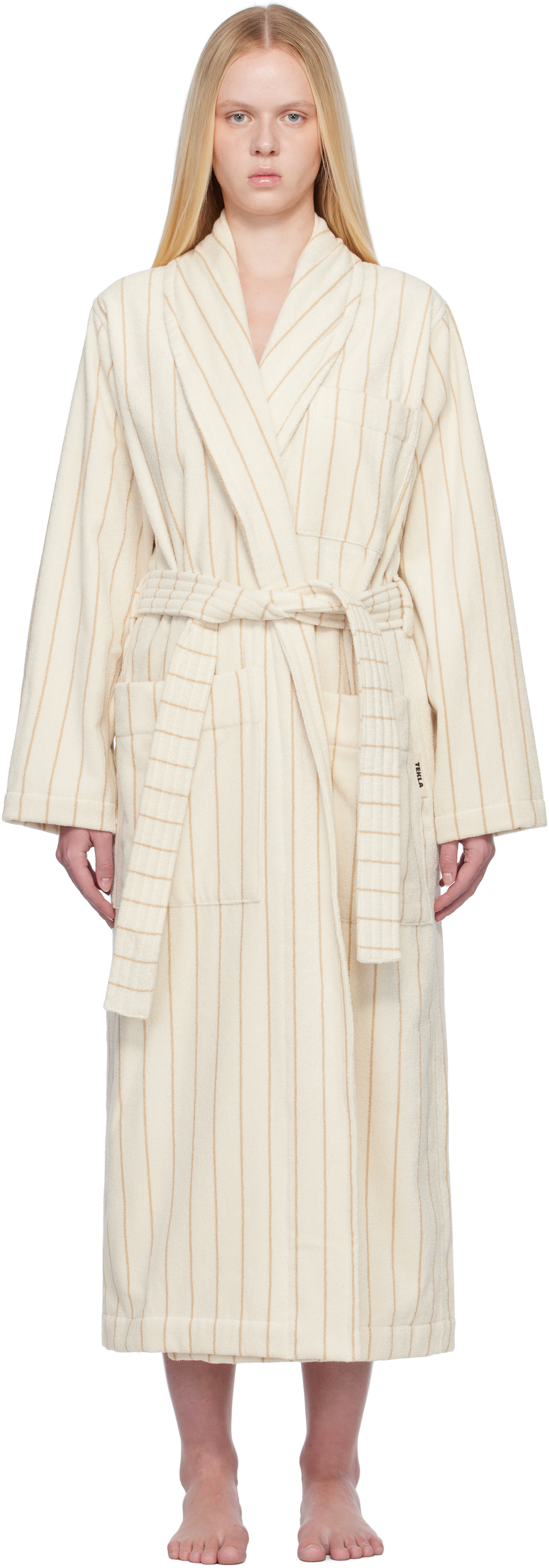 Beige Terry Classic Bathrobe