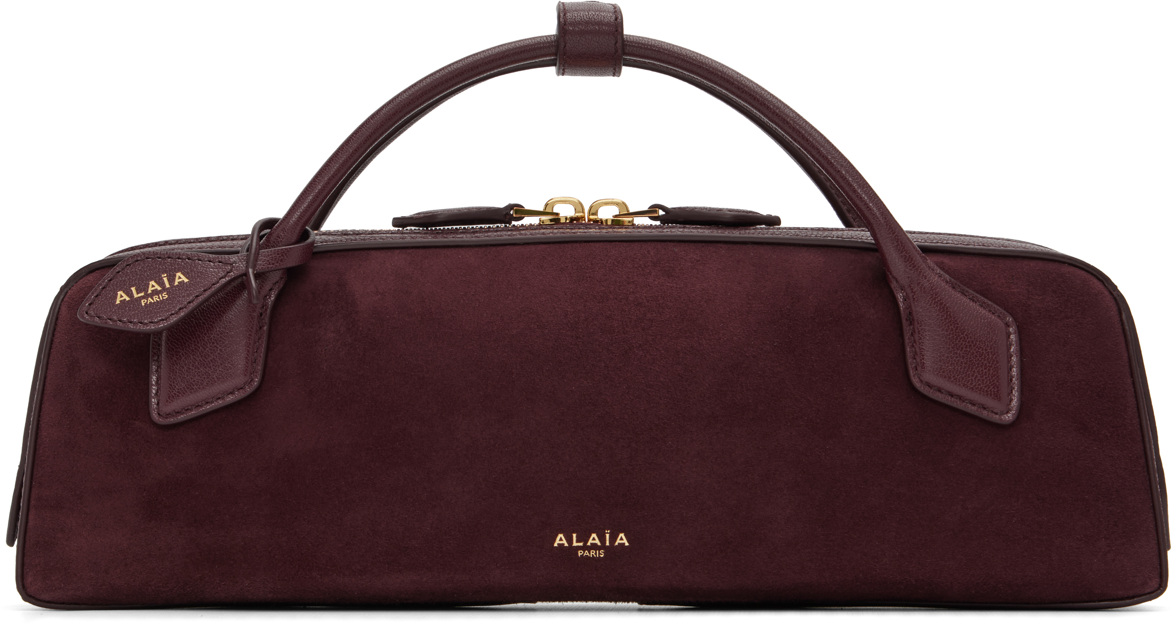 Alaïa Burgundy 'le Teckel' Clutch Bag In Burgundy