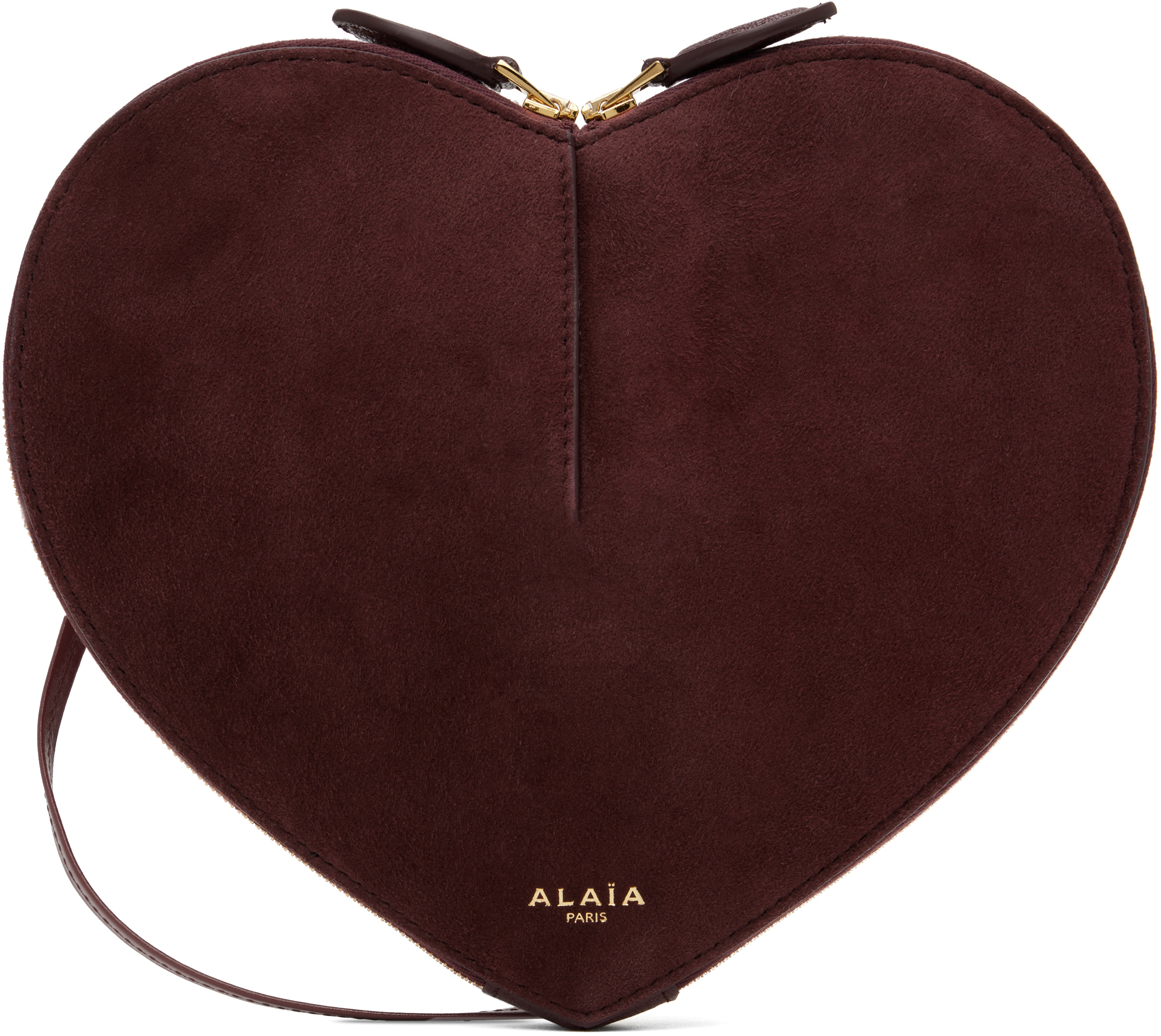 ALAÏA Burgundy 'Le Coeur' Bag