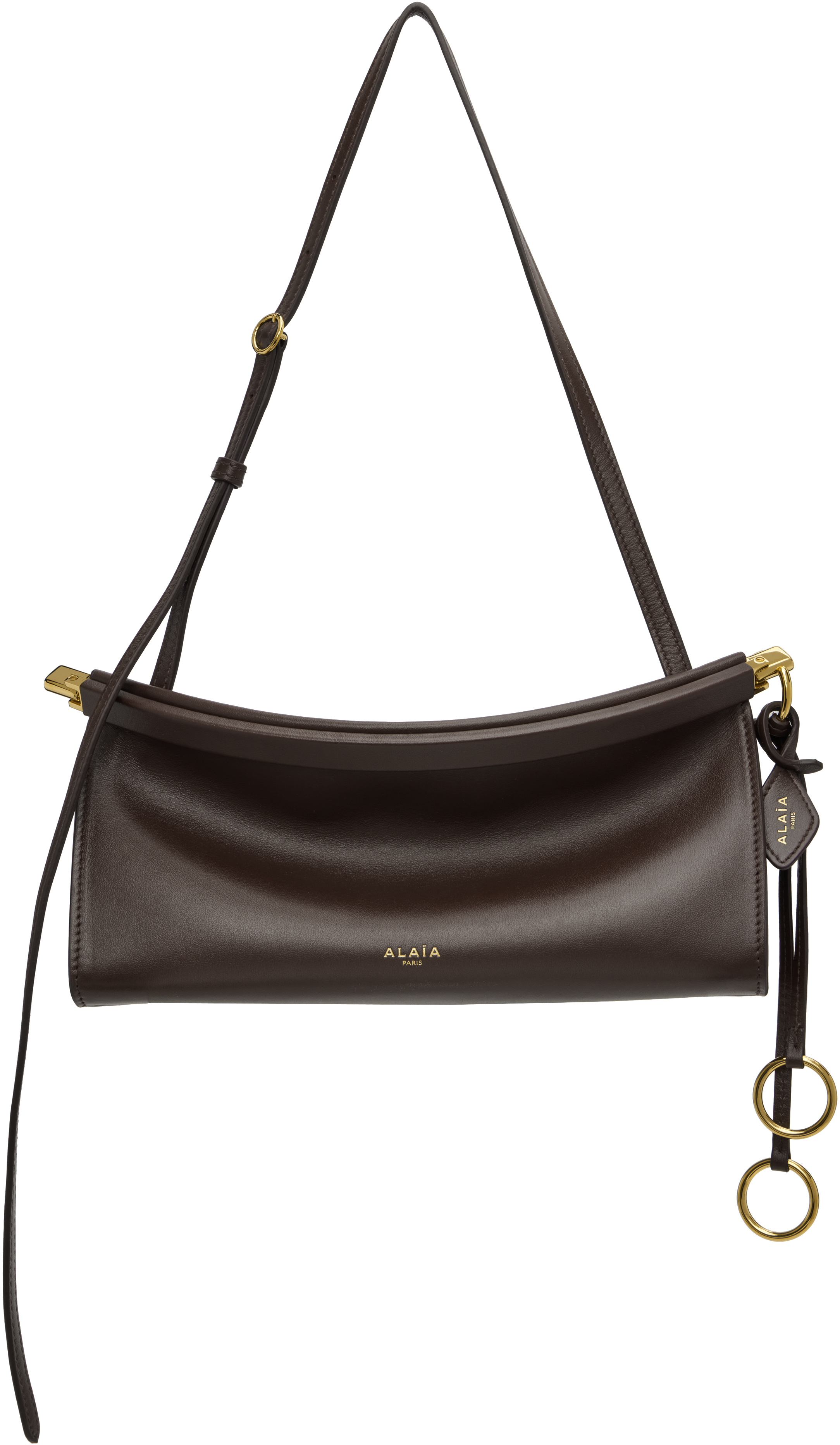 Alaïa Brown 'le Click' East West Small Bag