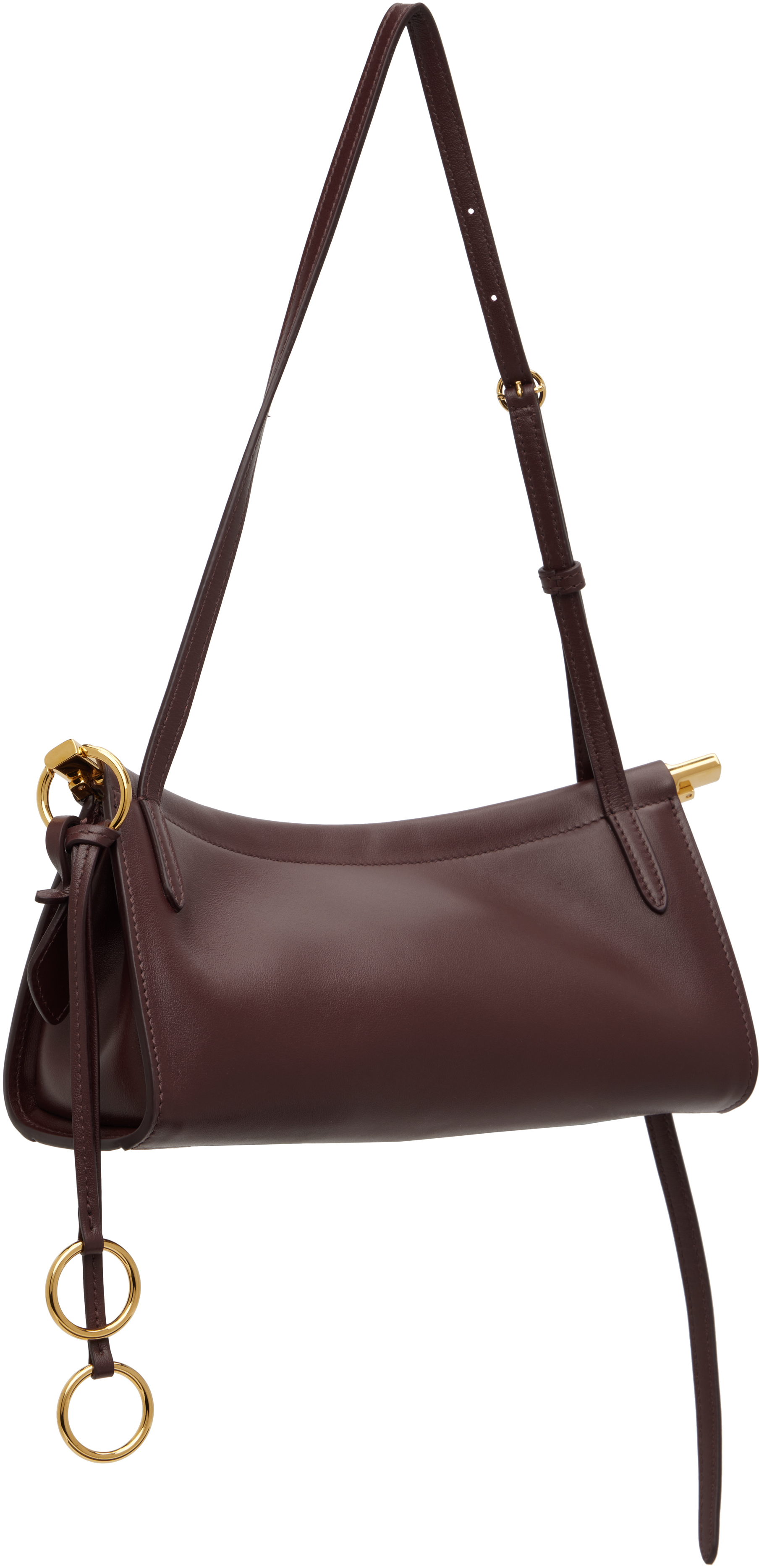 Alaïa Burgundy 'le Click' East West Small Bag In Burgundy