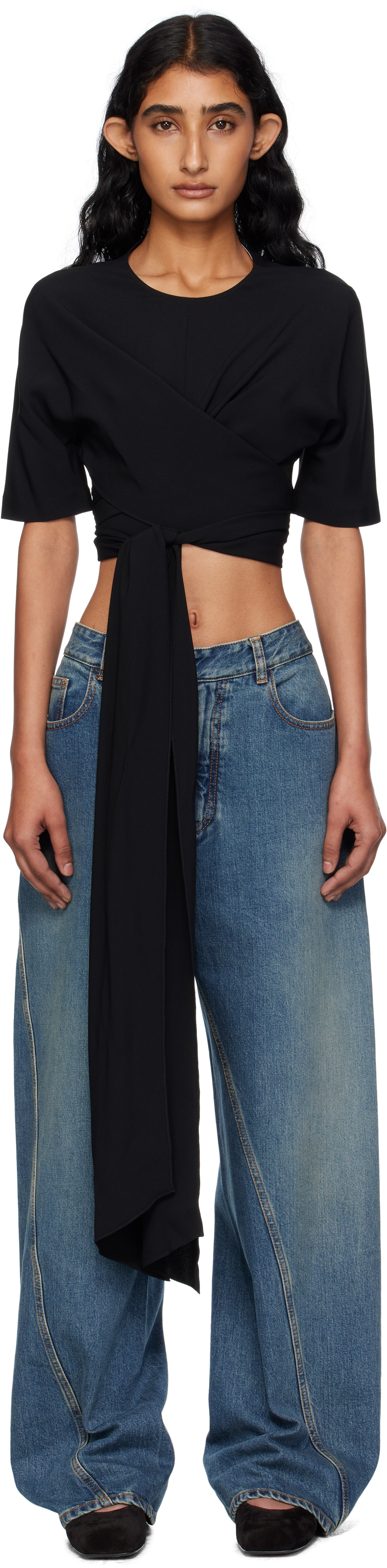 ALAÏA Black Tie Top